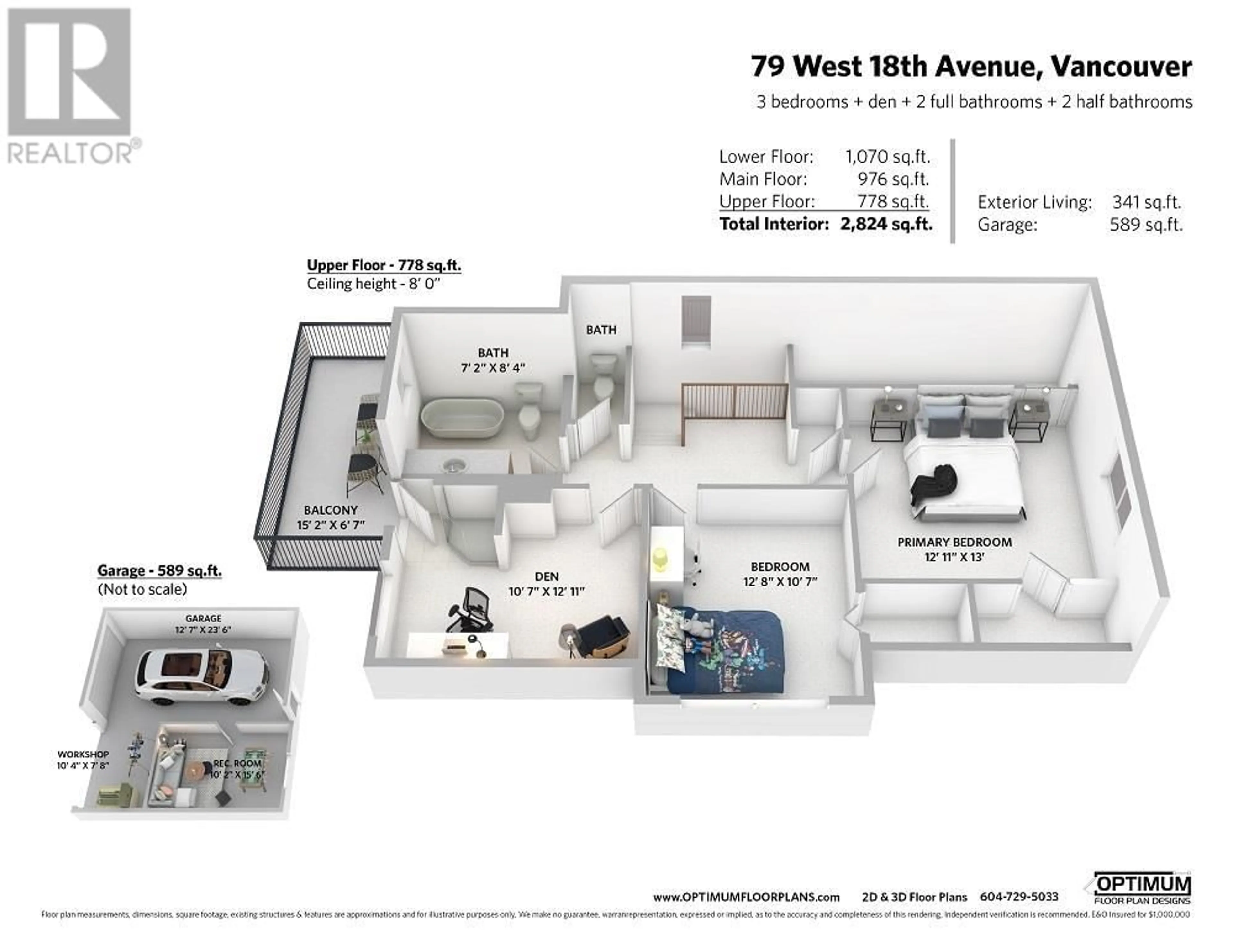 Floor plan for 79 W 18TH AVENUE, Vancouver British Columbia V5Y2A3