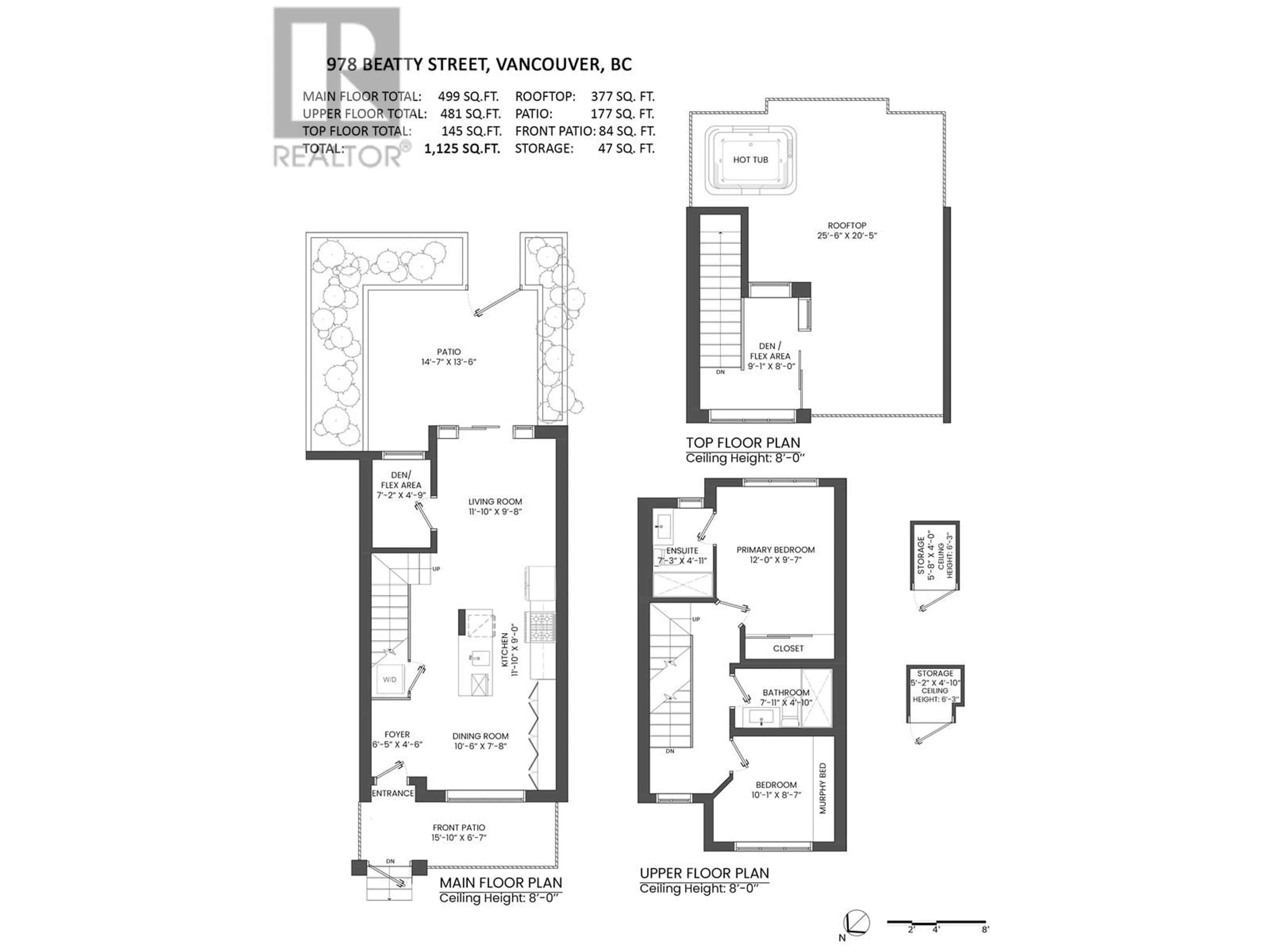 Floor plan for 978 BEATTY STREET, Vancouver British Columbia V6Z3G6