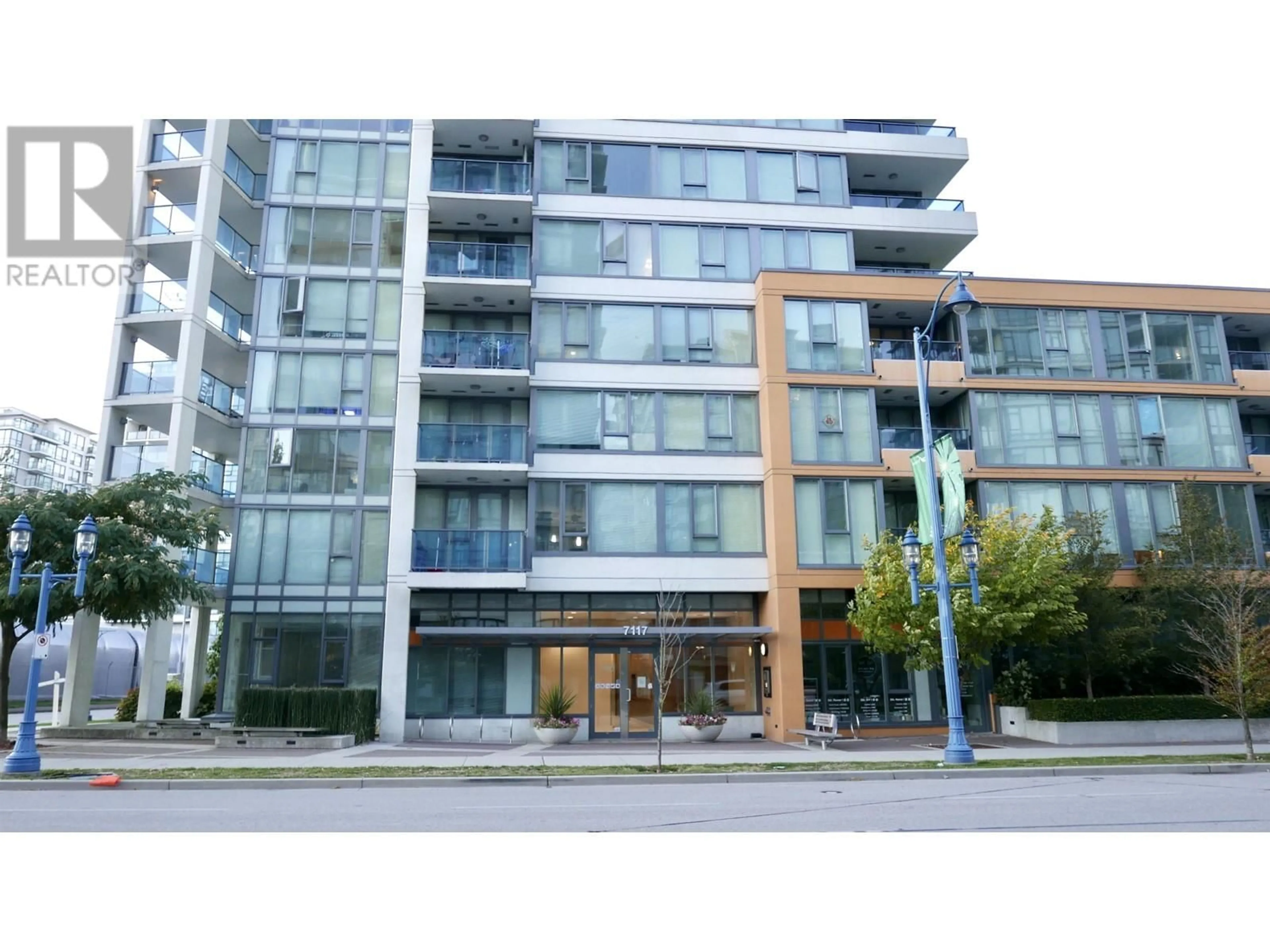 A pic from exterior of the house or condo, the street view for 1503 7117 ELMBRIDGE WAY, Richmond British Columbia V6X0J2