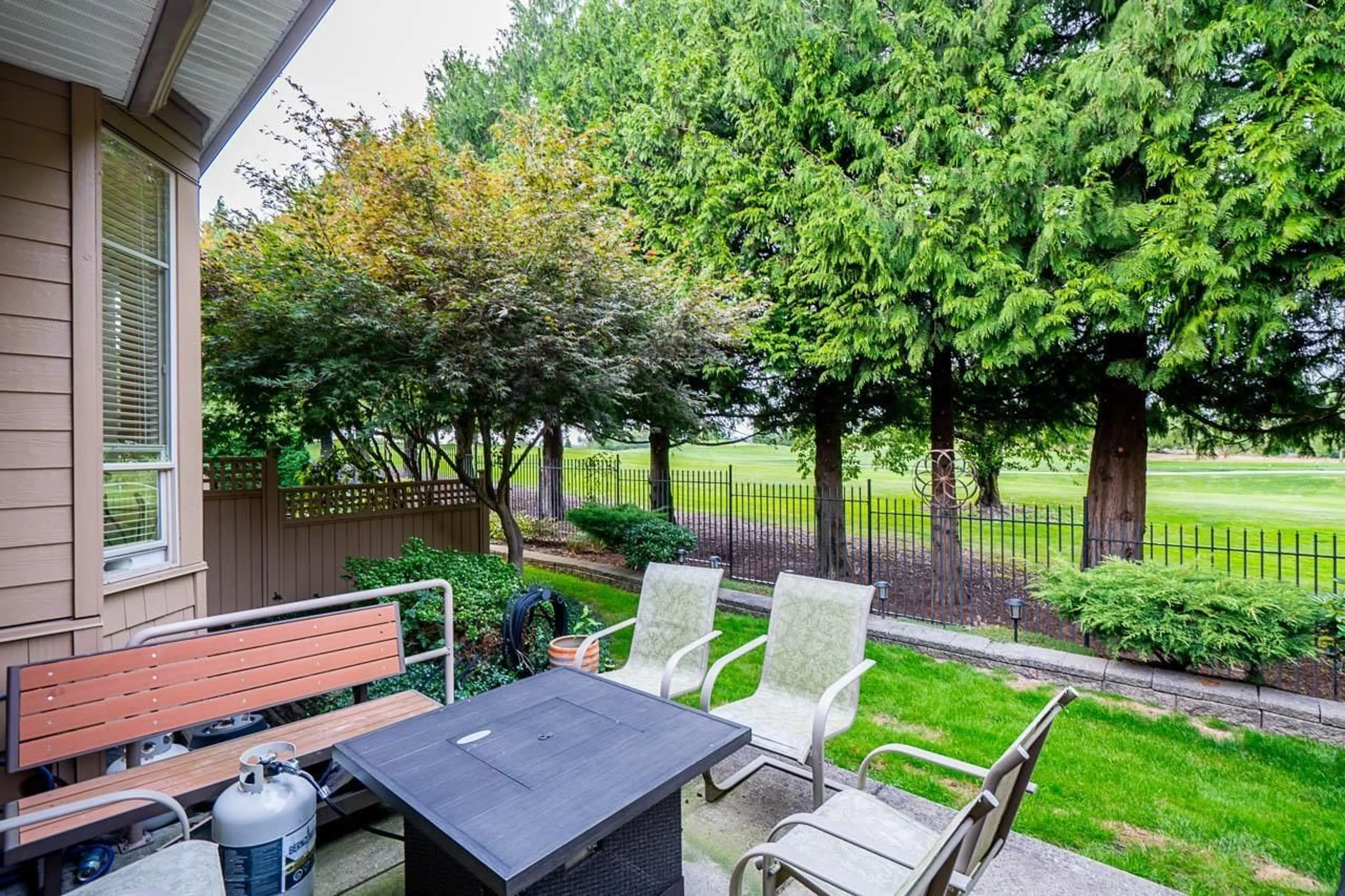 Patio, the fenced backyard for 39 16655 64 AVENUE, Surrey British Columbia V3S3V1