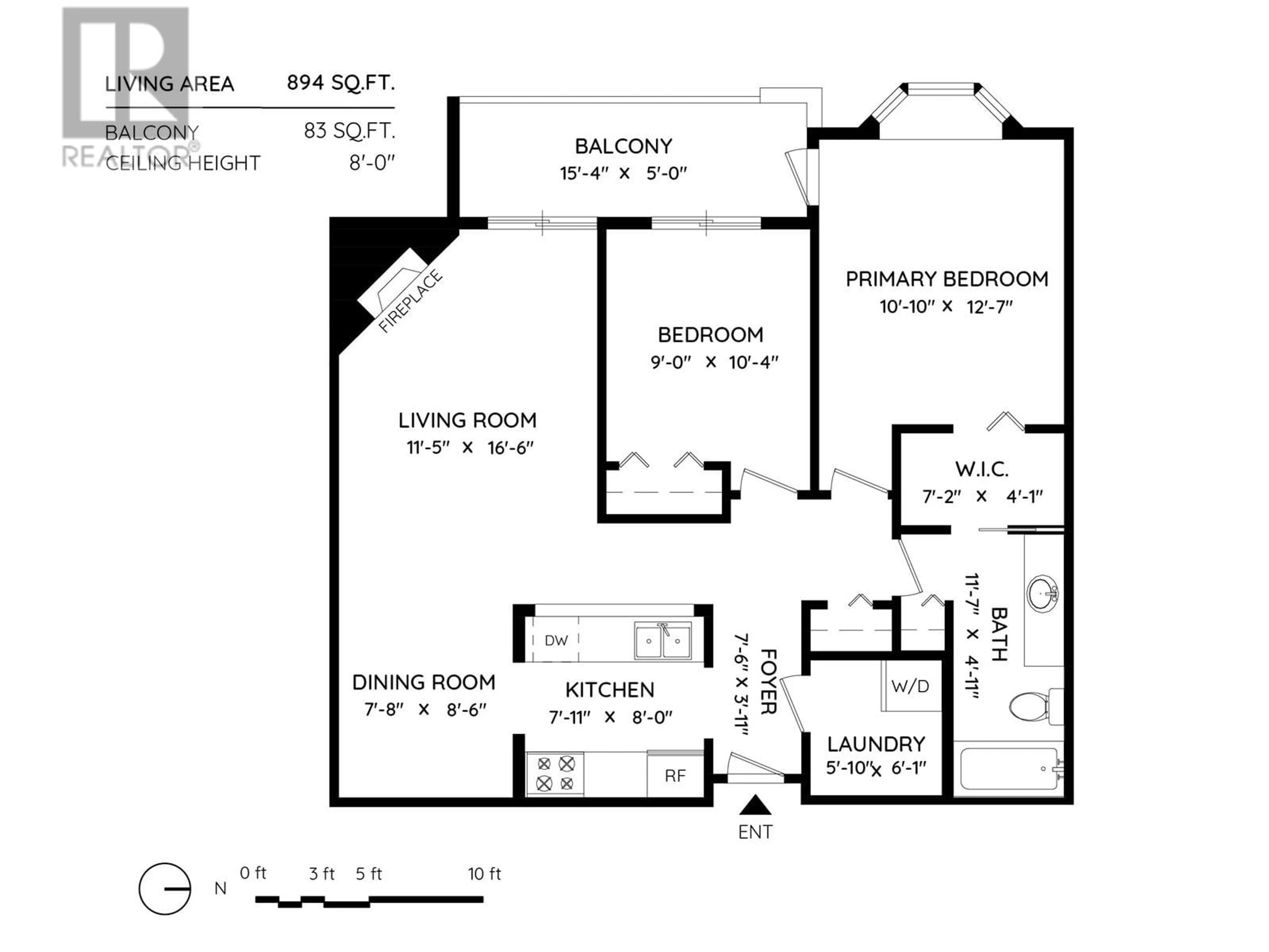 Floor plan for 203 7511 MINORU BOULEVARD, Richmond British Columbia V6Y1Z3