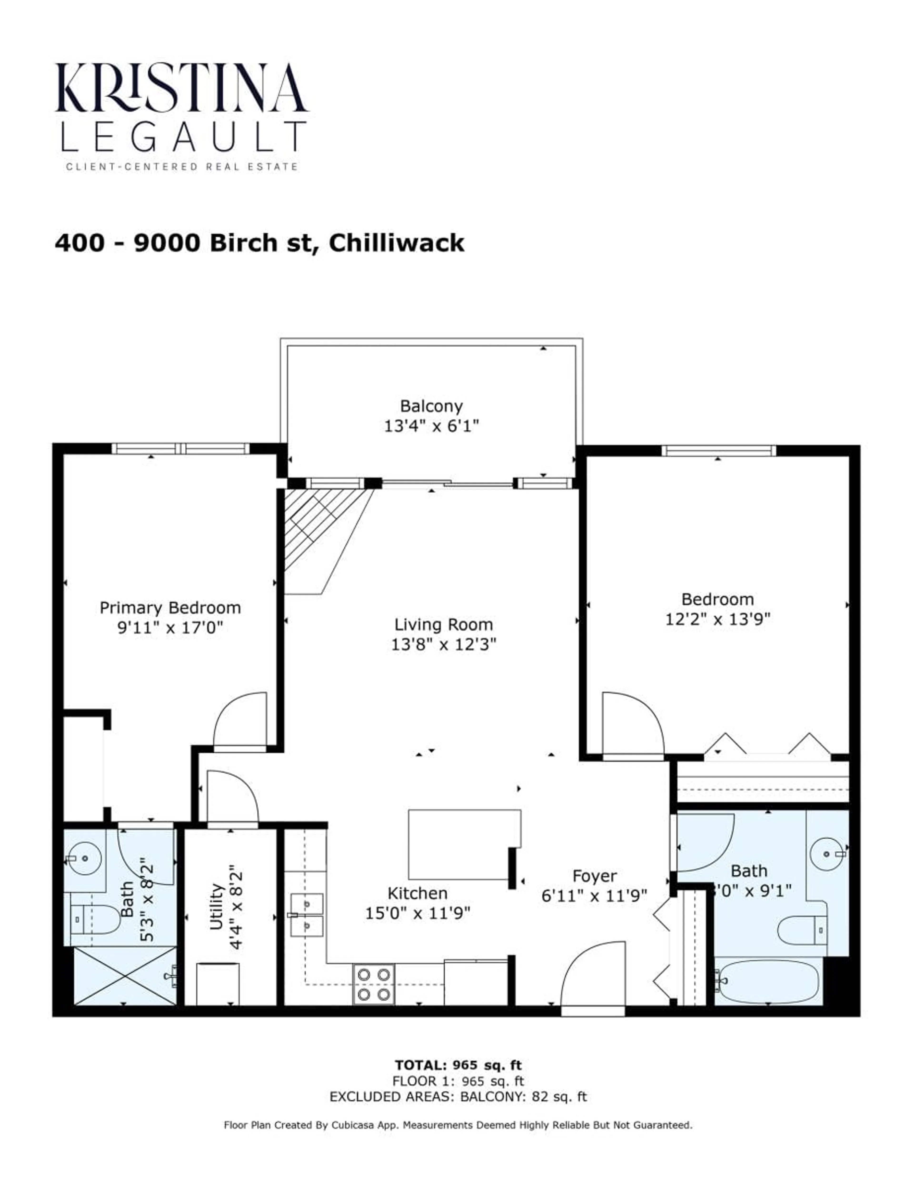 Floor plan for 400 9000 BIRCH STREET, Chilliwack British Columbia V2P8G2