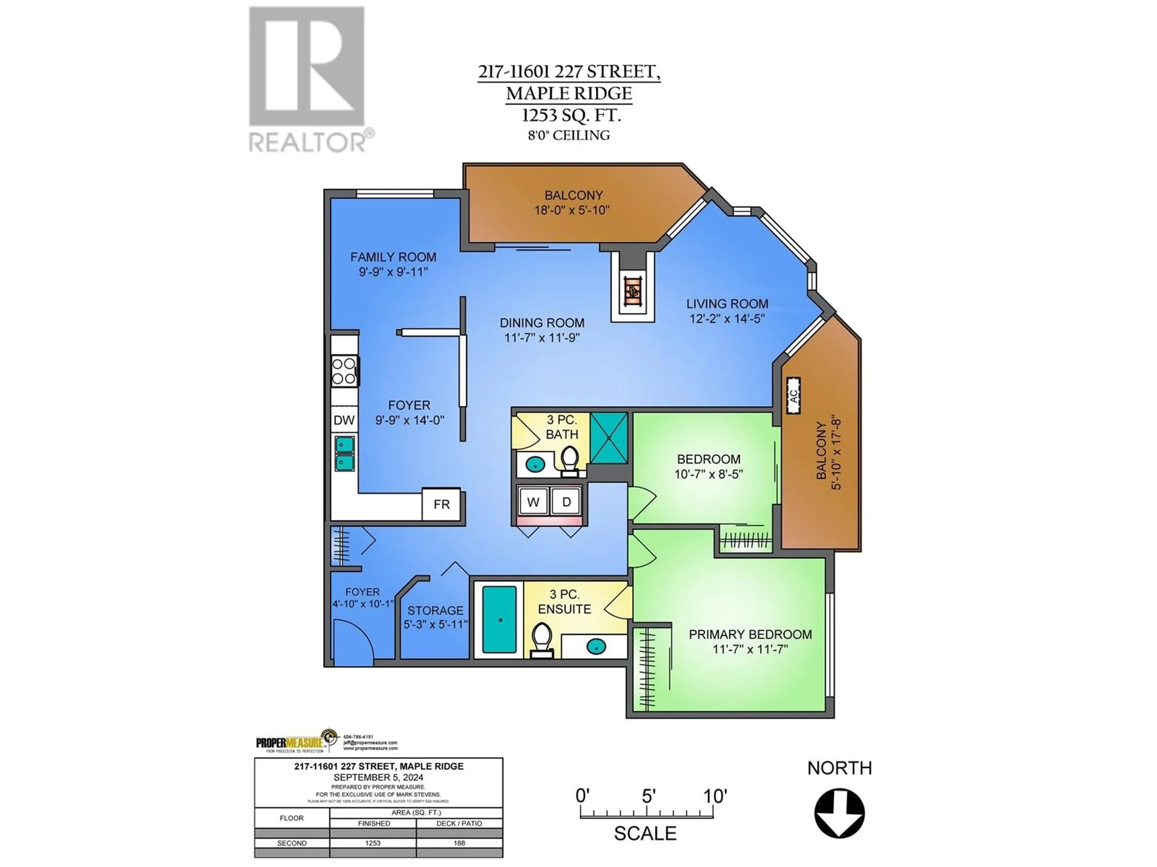 Floor plan for 217 11601 227 STREET, Maple Ridge British Columbia V2X0J7