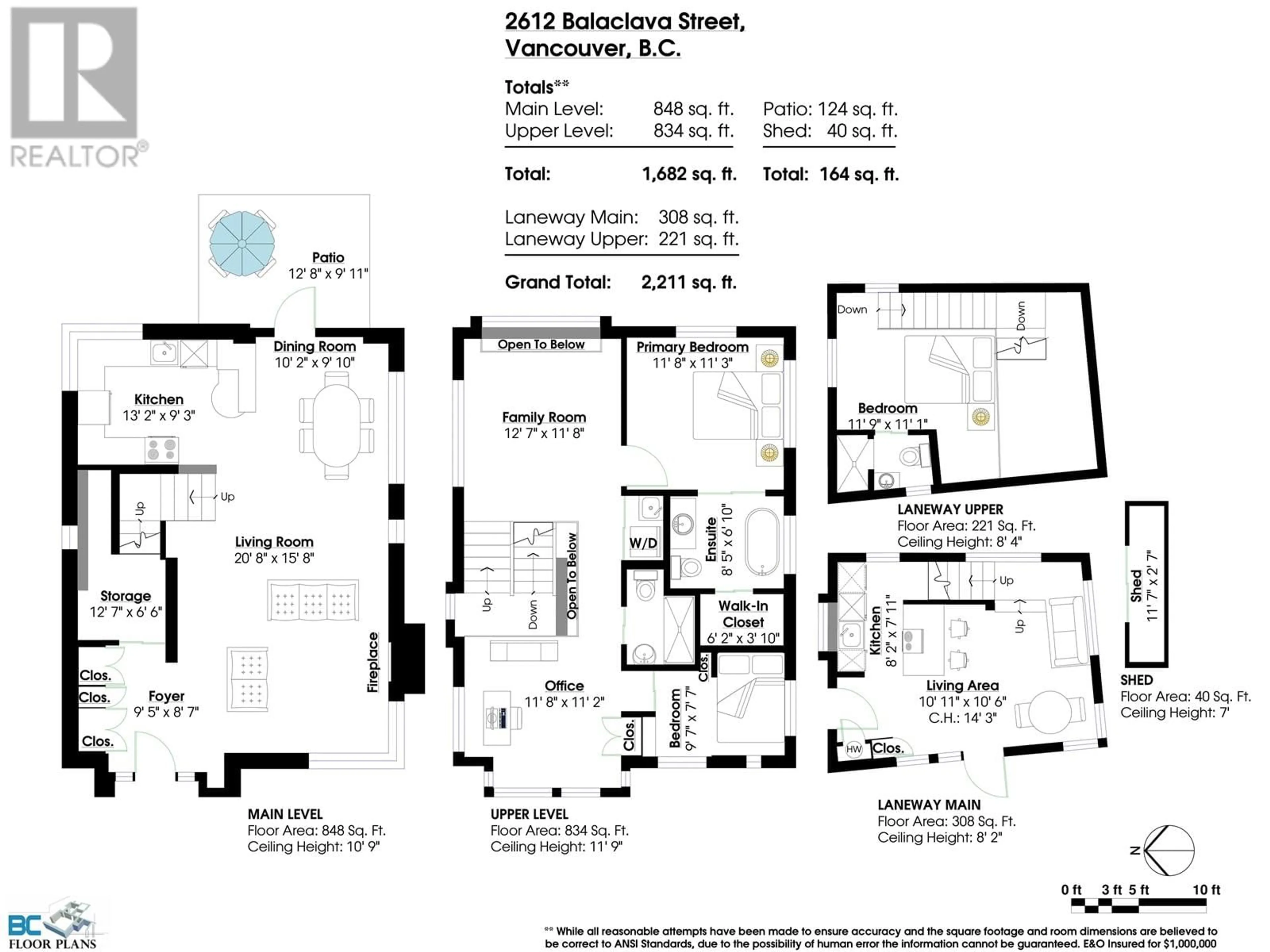 Floor plan for 2612 BALACLAVA STREET, Vancouver British Columbia V6K4E2