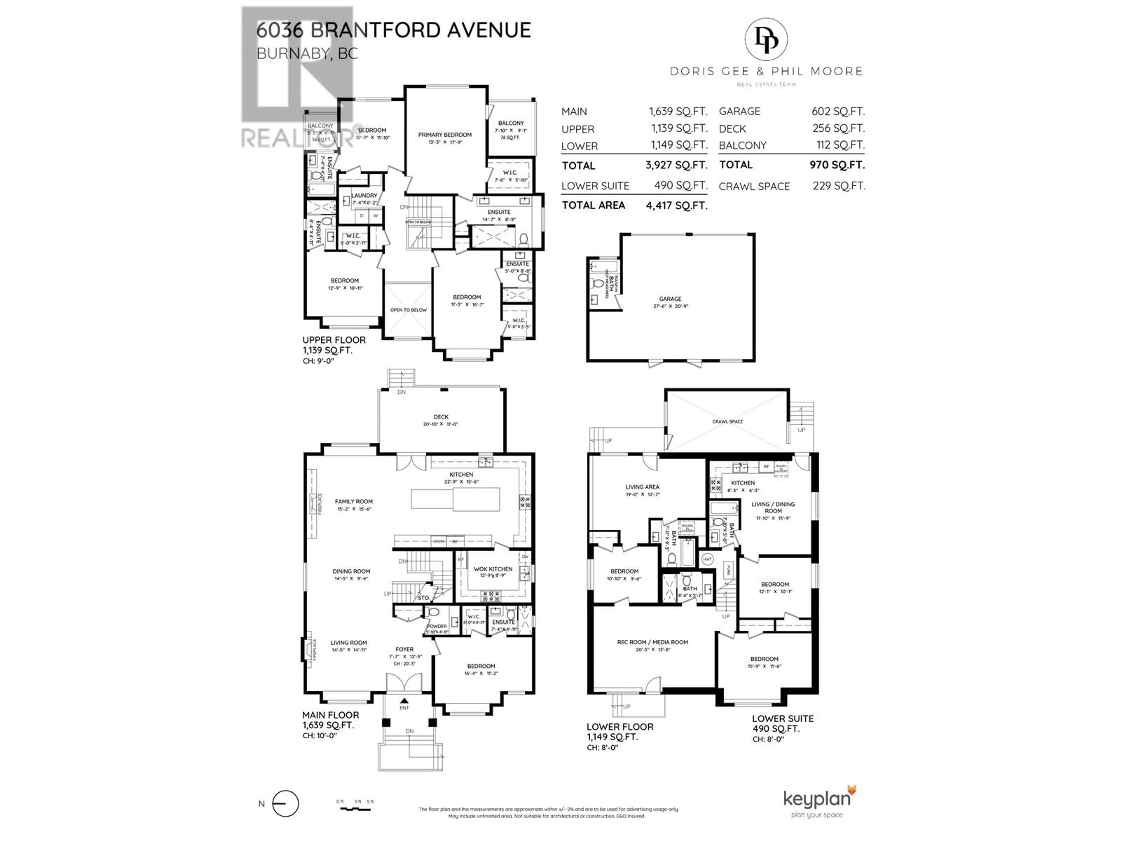 Floor plan for 6036 BRANTFORD AVENUE, Burnaby British Columbia V5E2R7