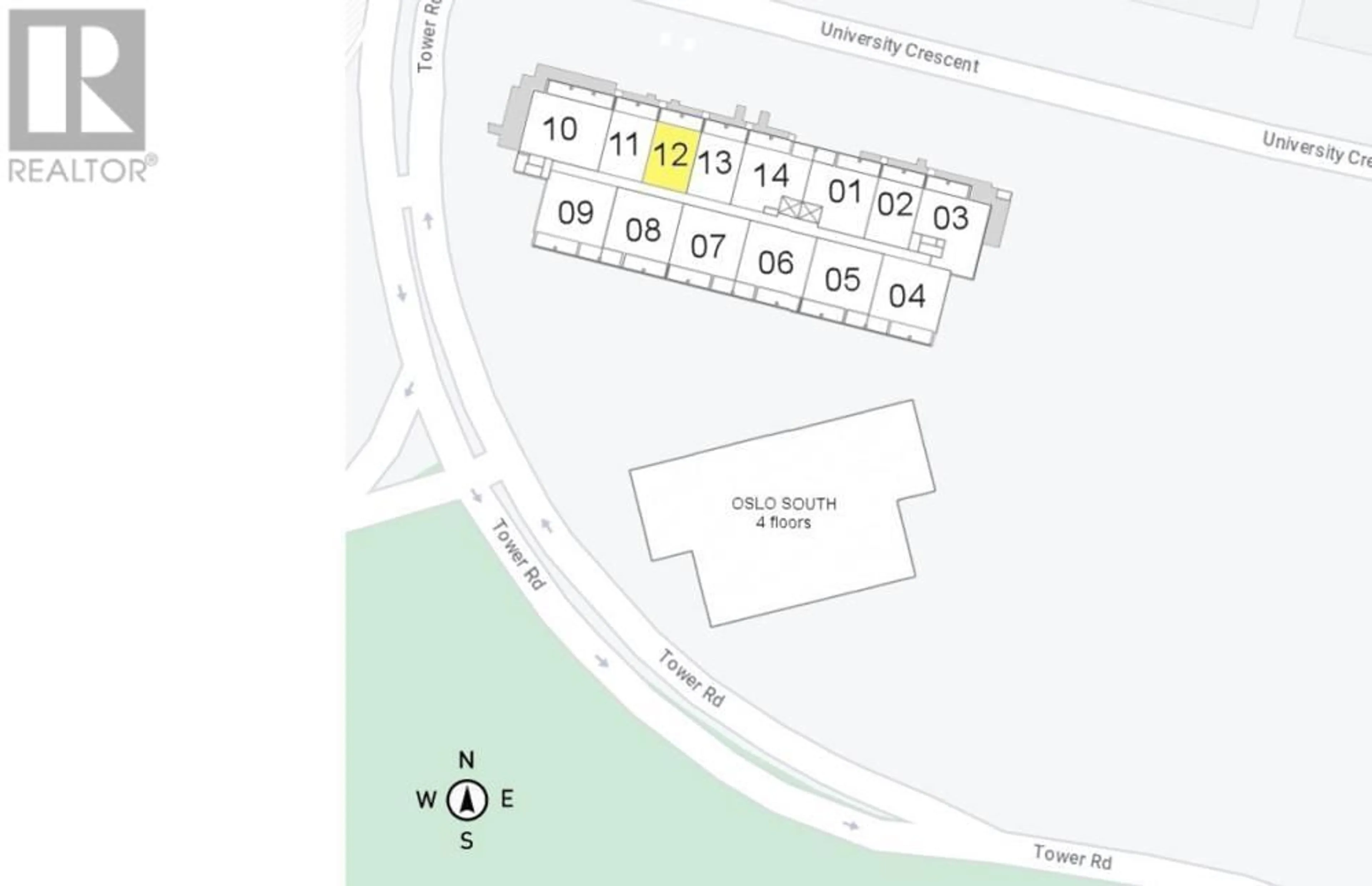 Picture of a map for 512 9888 UNIVERSITY CRESCENT, Burnaby British Columbia V5A0G4