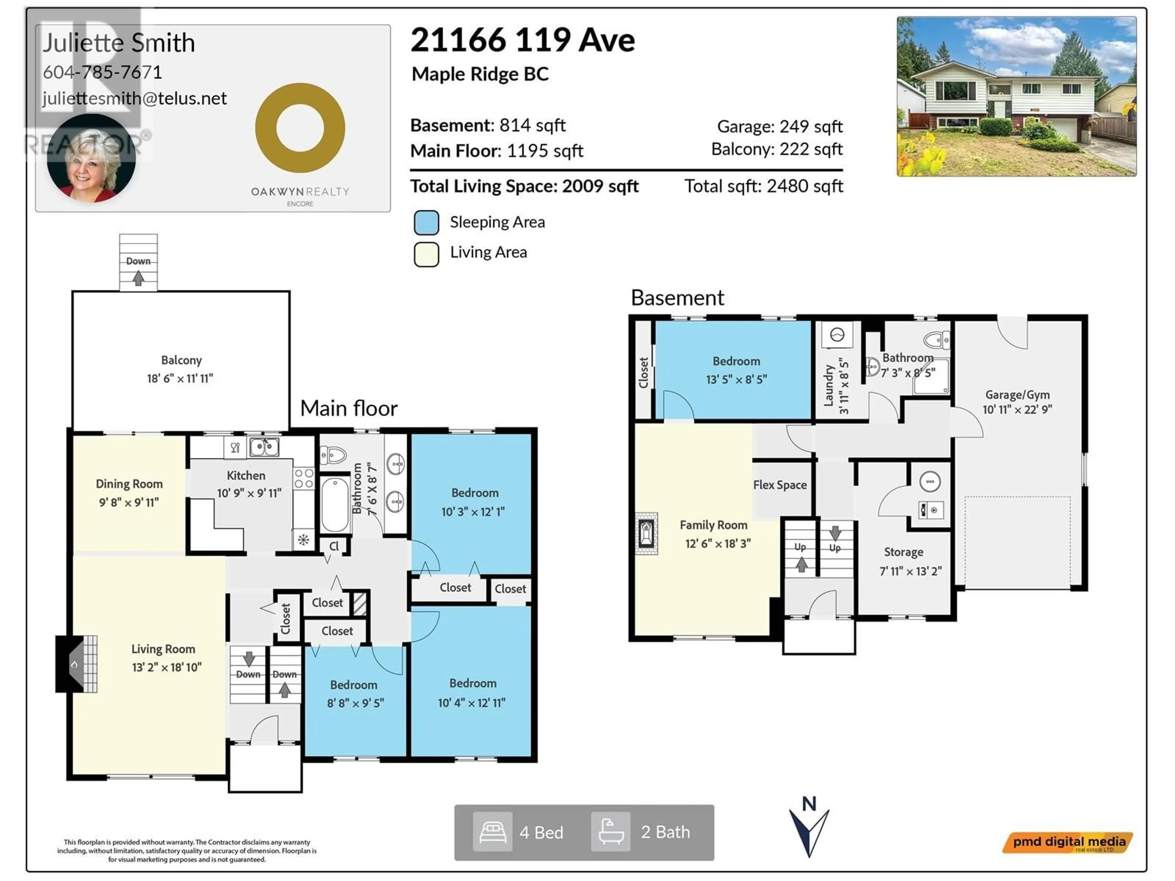 Floor plan for 21166 119 AVENUE, Maple Ridge British Columbia V2X7N7