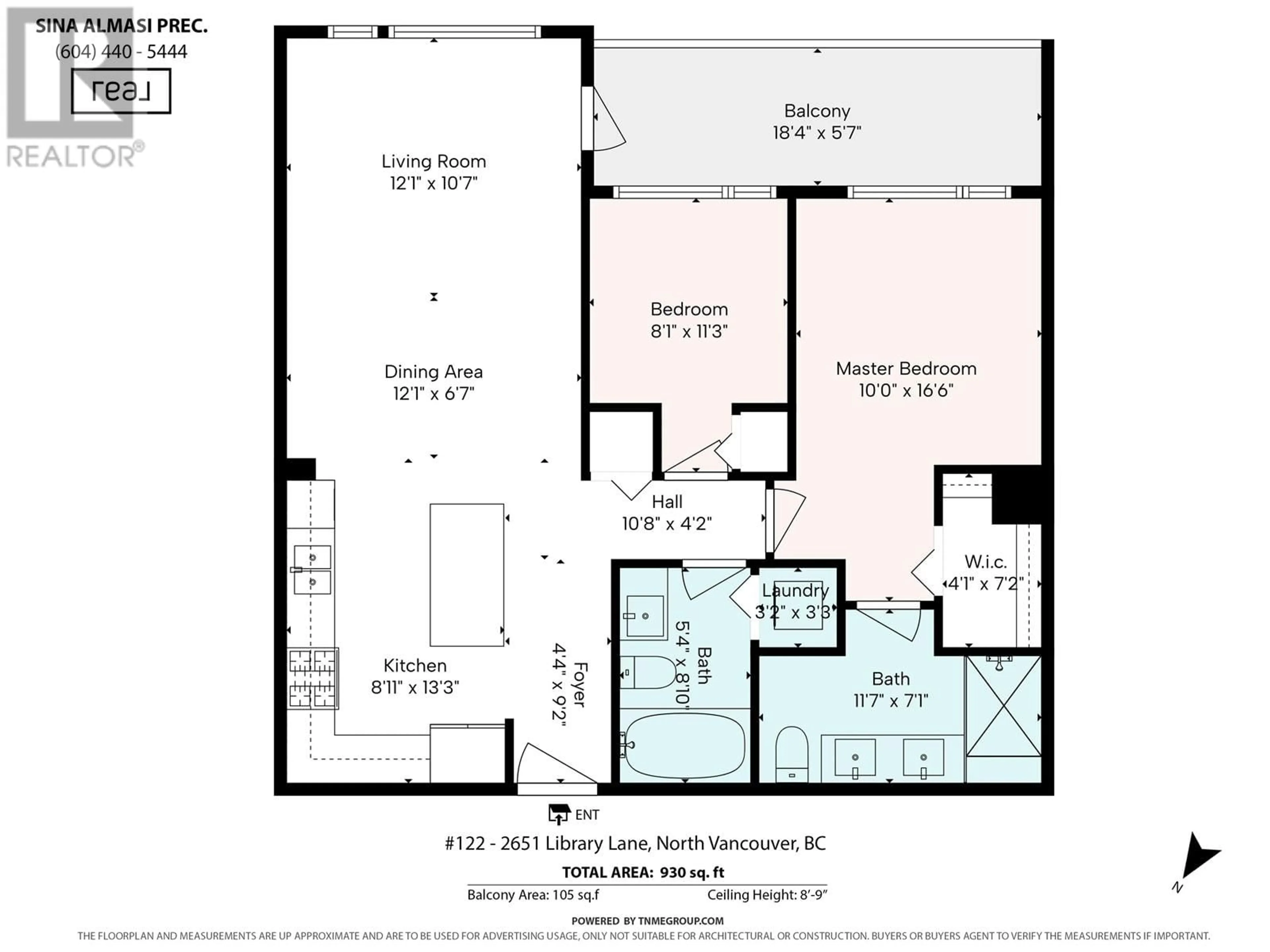 Floor plan for 122 2651 LIBRARY LANE, North Vancouver British Columbia V7J0C1