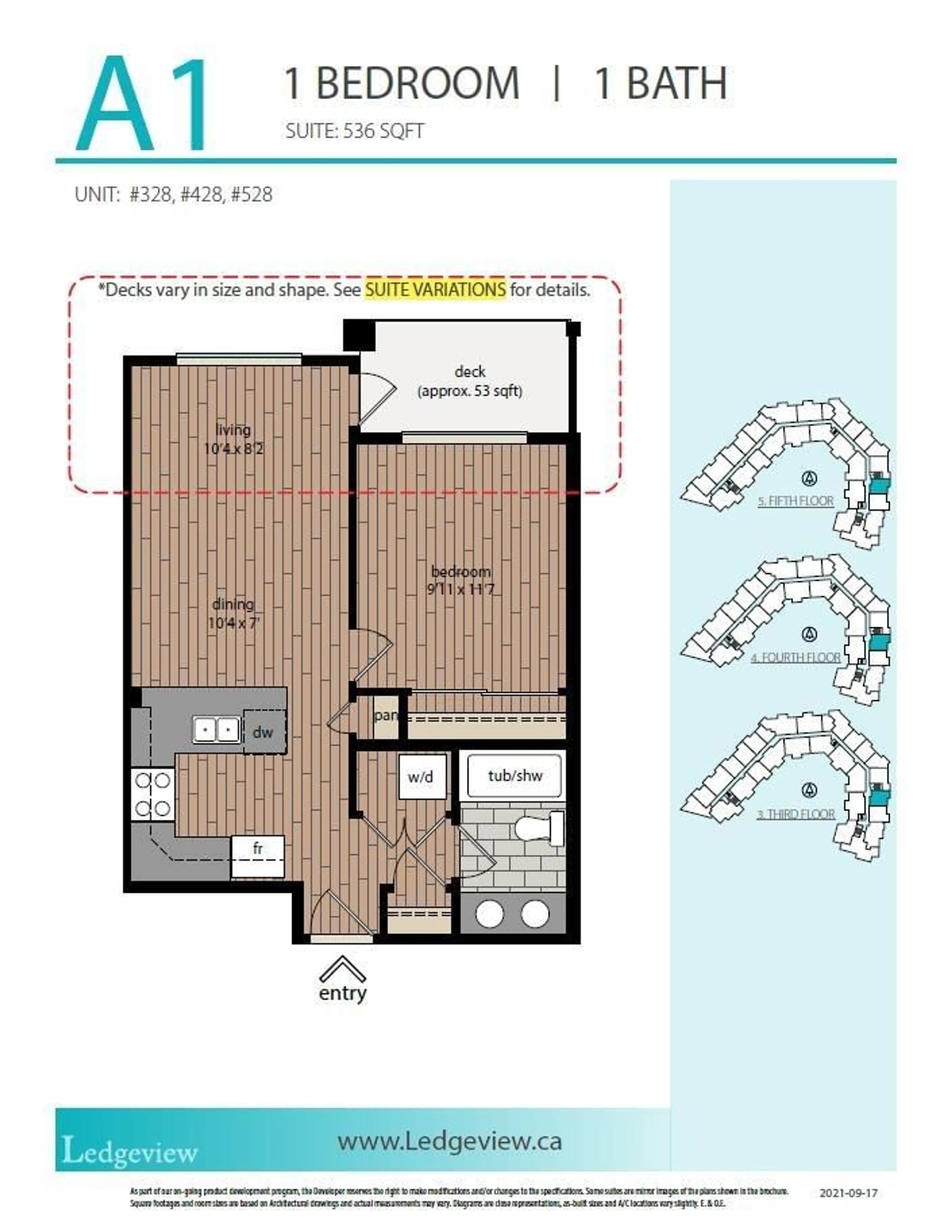 Floor plan for 528 11077 RAVINE ROAD, Surrey British Columbia V3T0R7