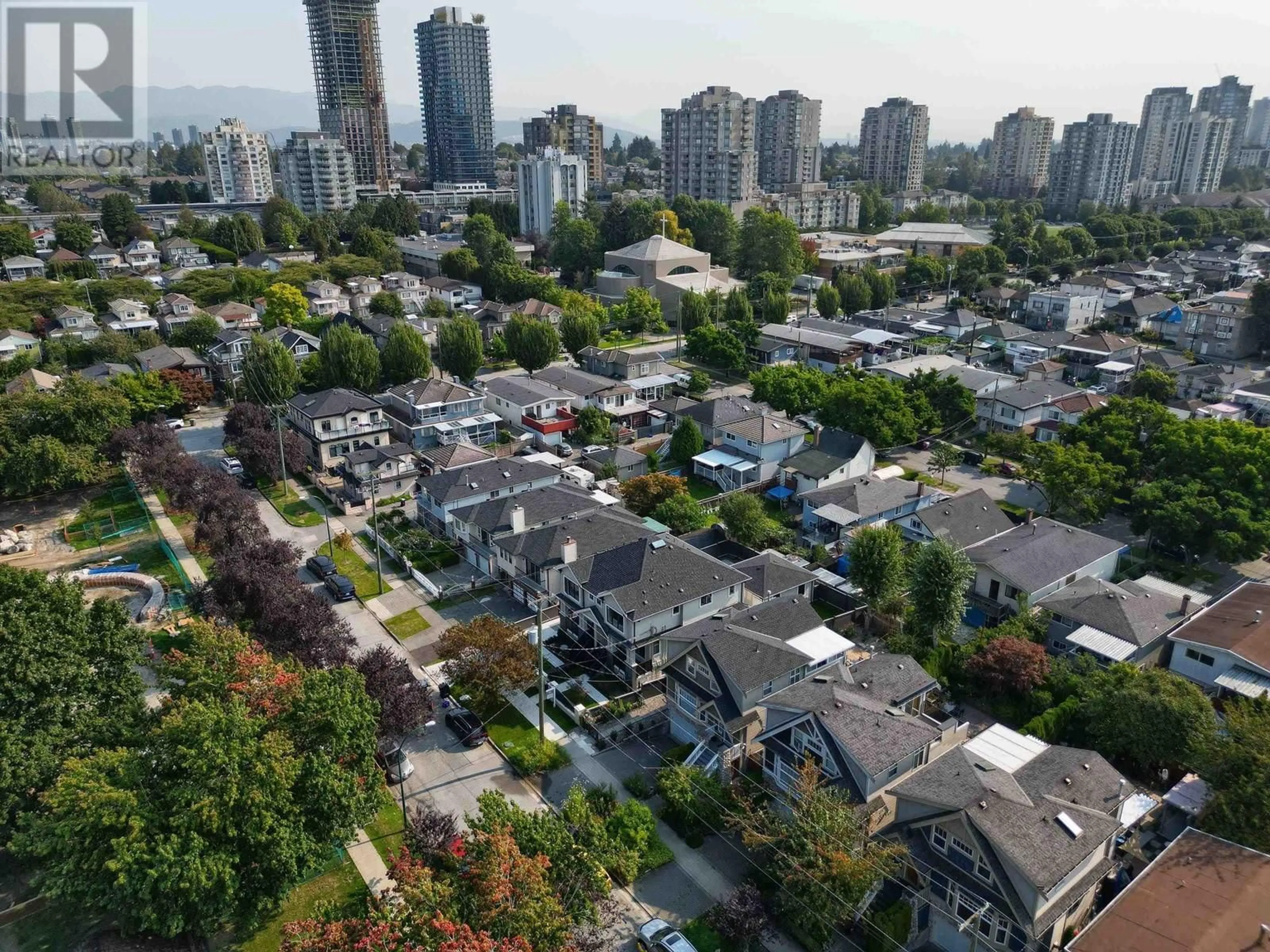 A pic from exterior of the house or condo, the view of city buildings for 5262 MCKINNON STREET, Vancouver British Columbia V5R4C6