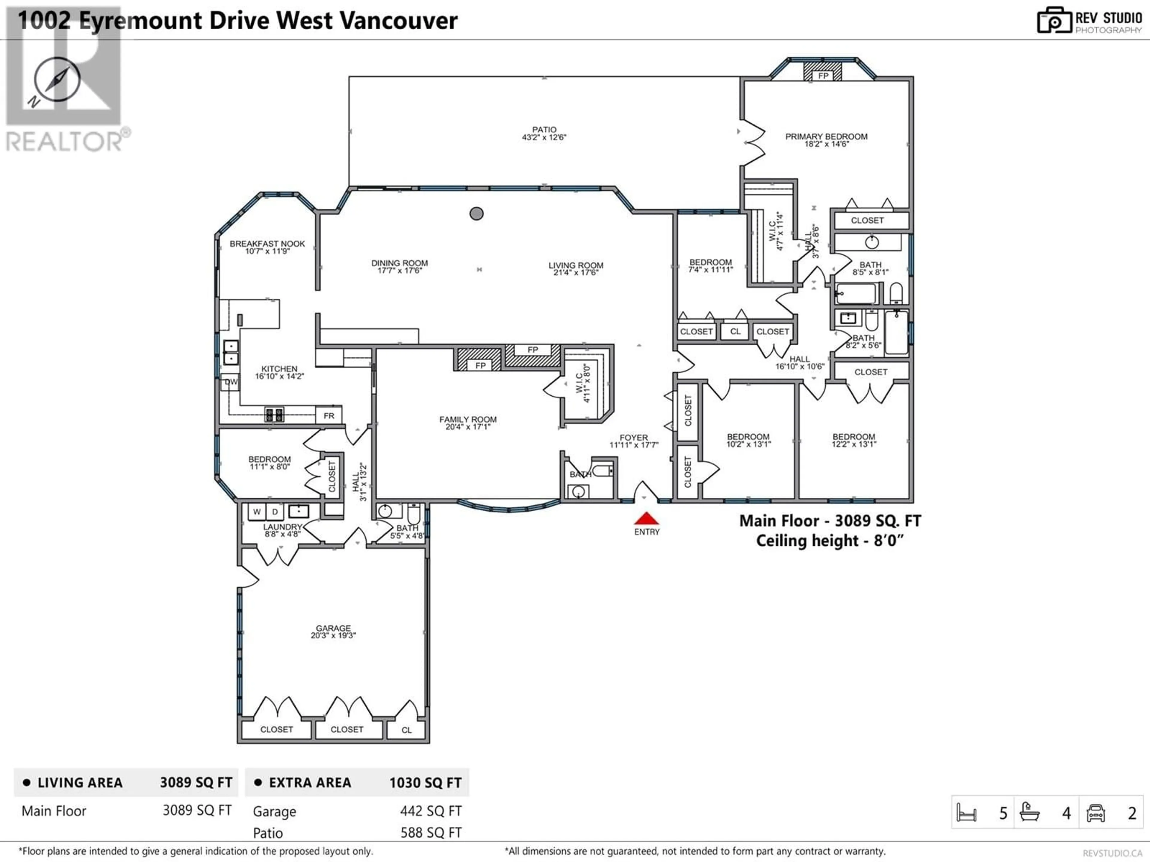 Floor plan for 1002 EYREMOUNT DRIVE, West Vancouver British Columbia V7S2B3