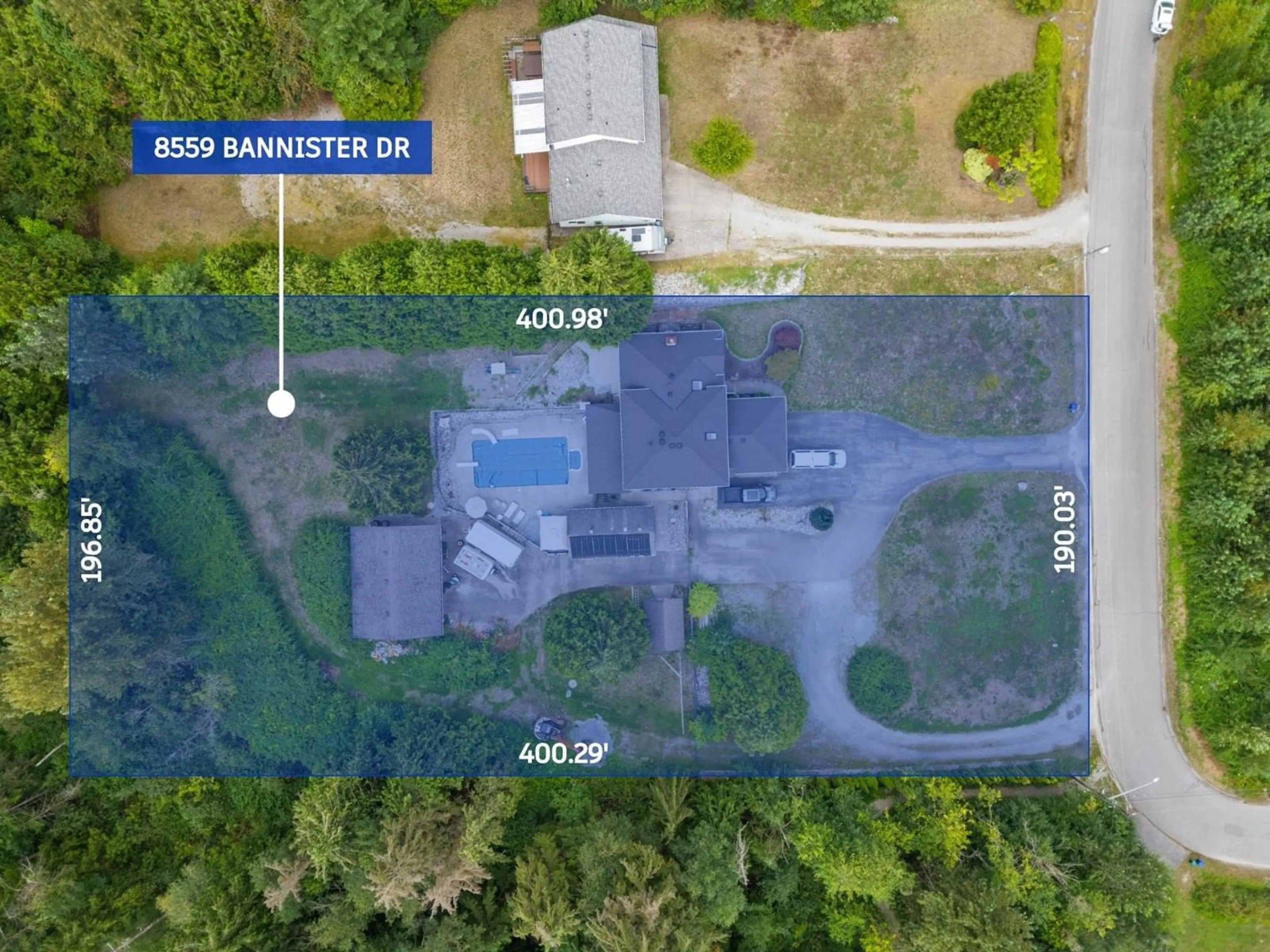 Frontside or backside of a home, the street view for 8559 BANNISTER DRIVE, Mission British Columbia V2V6Y3