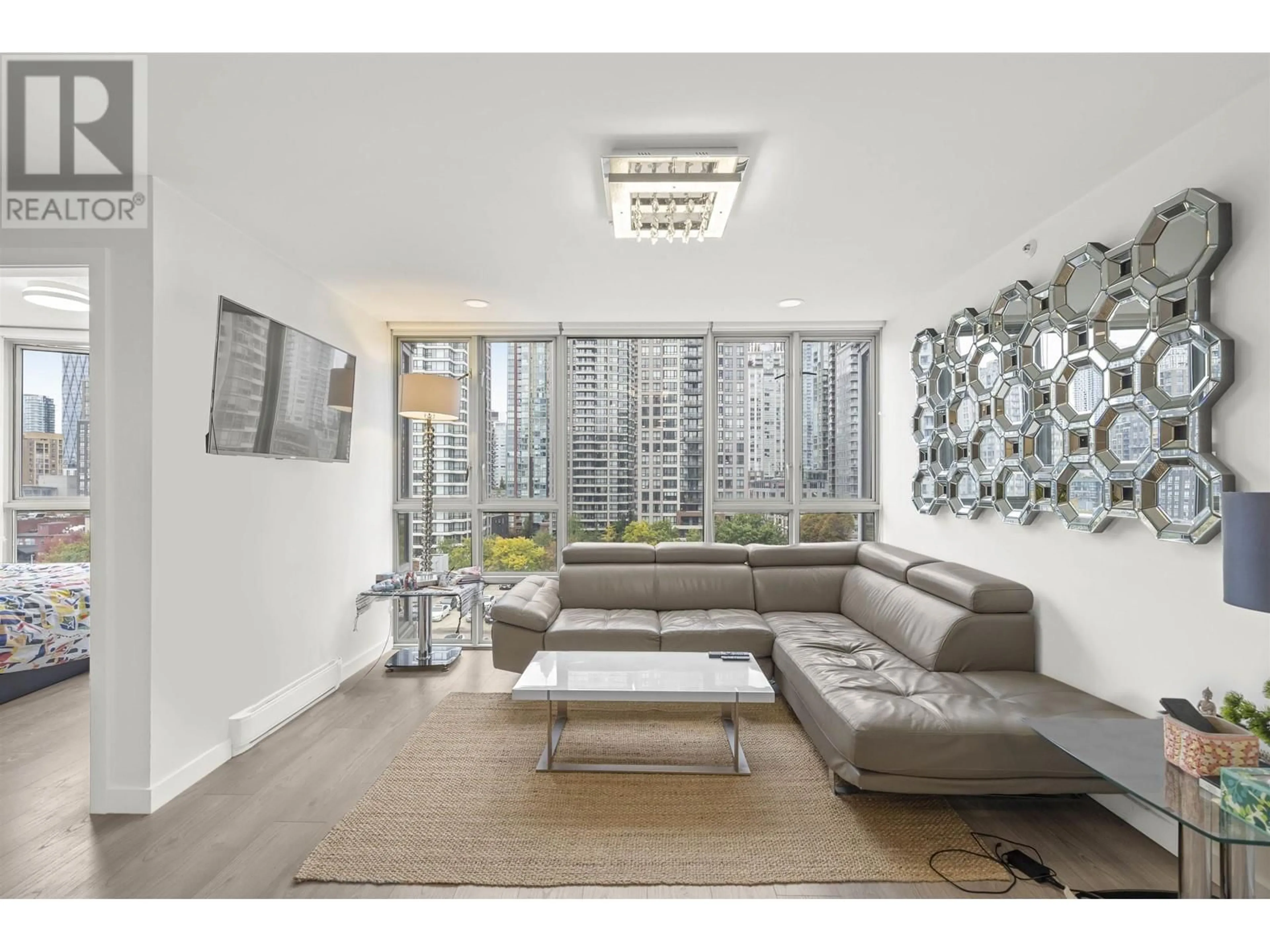 Living room, wood floors for 1205 930 CAMBIE STREET, Vancouver British Columbia V6B5Y1