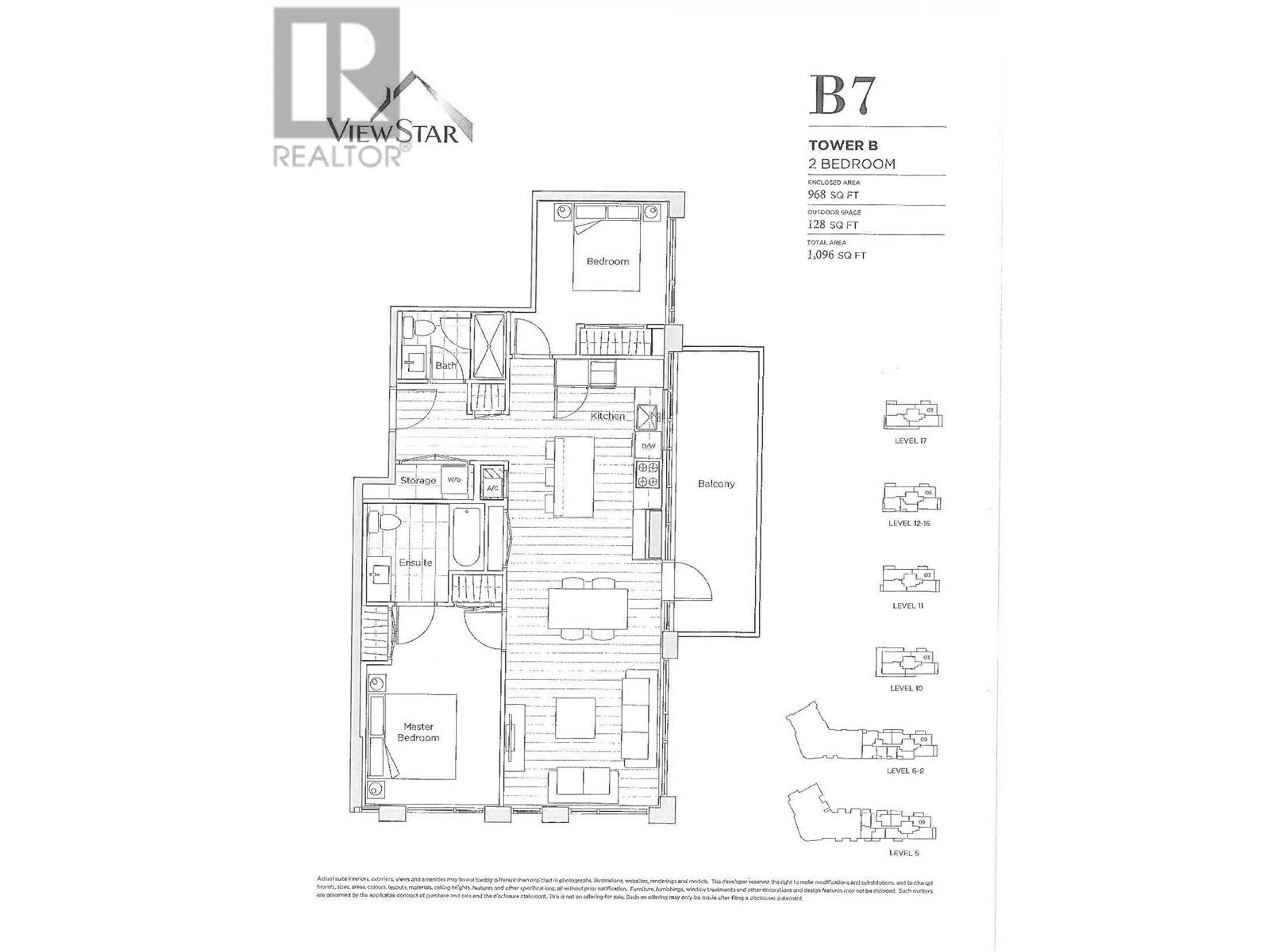 Floor plan for 1505 3331 NO.3 ROAD, Richmond British Columbia V6X2B6