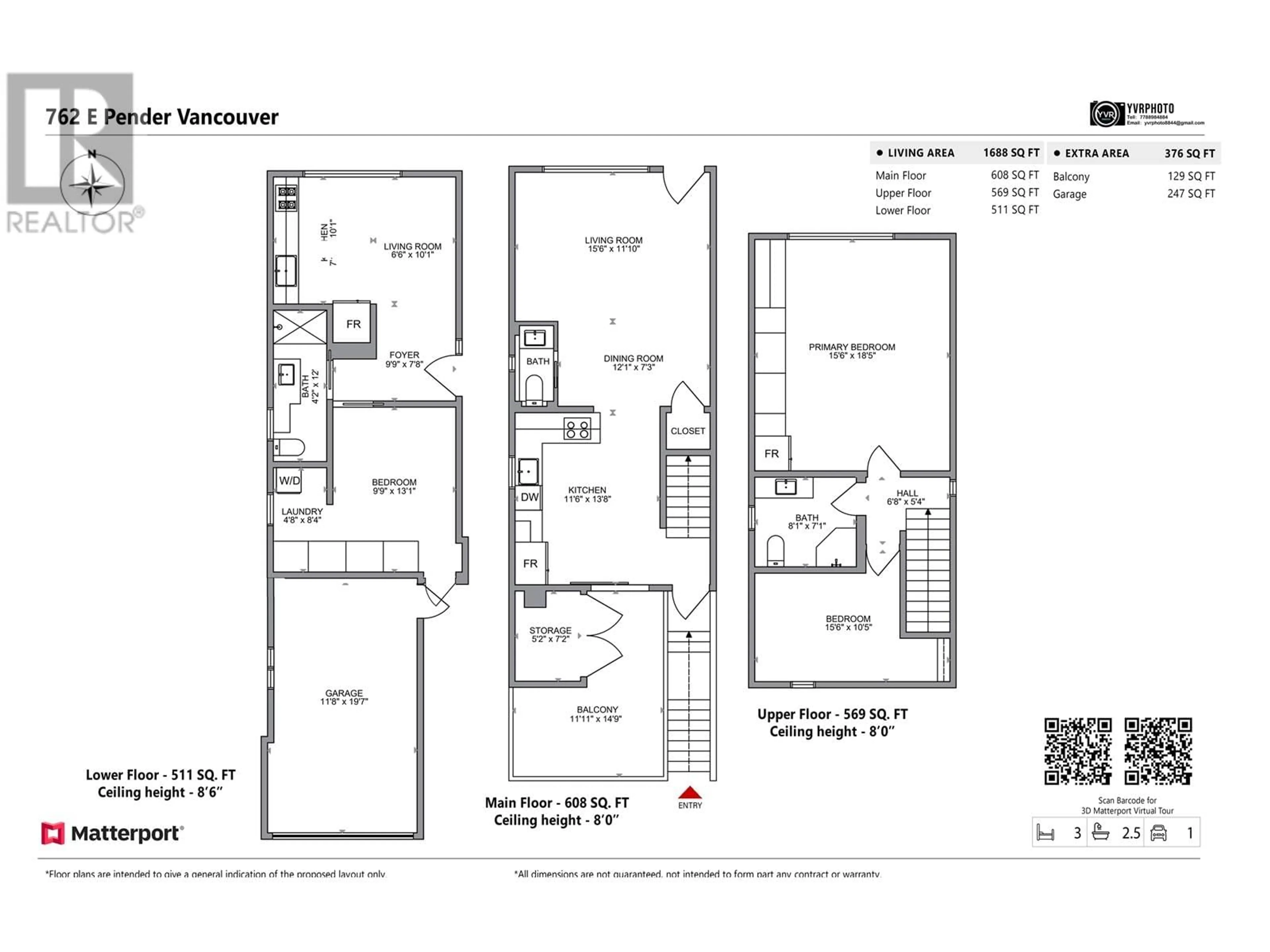 Floor plan for 762 E PENDER STREET, Vancouver British Columbia V6A1V7