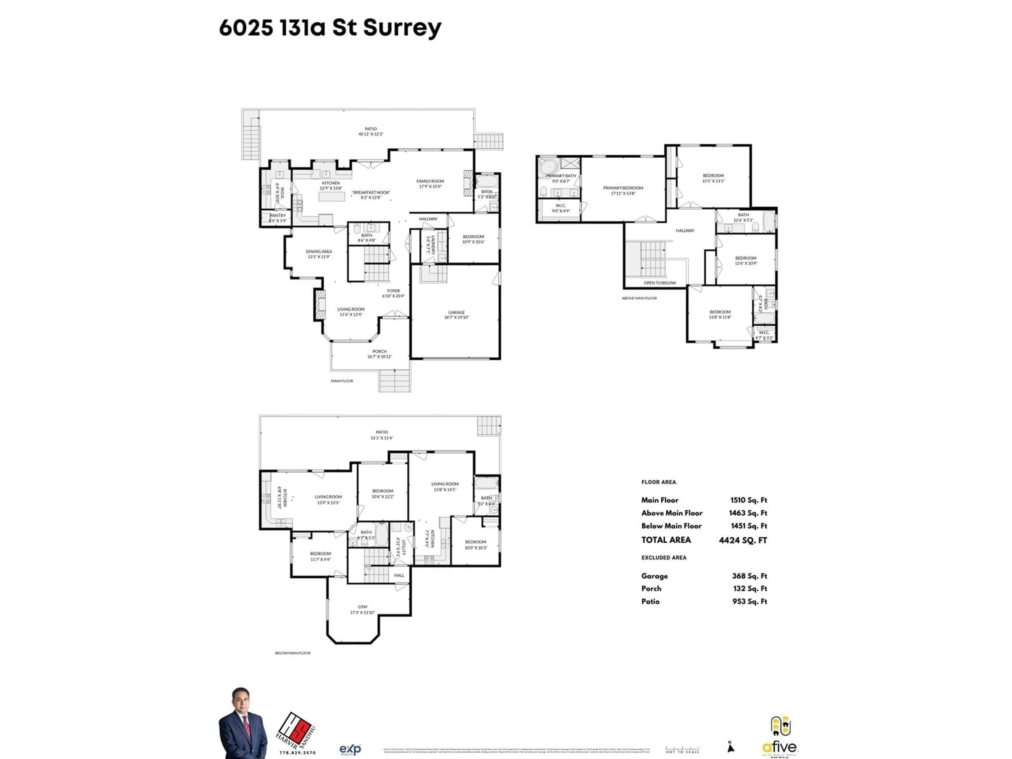 Floor plan for 6025 131A, Surrey British Columbia V3X0E6