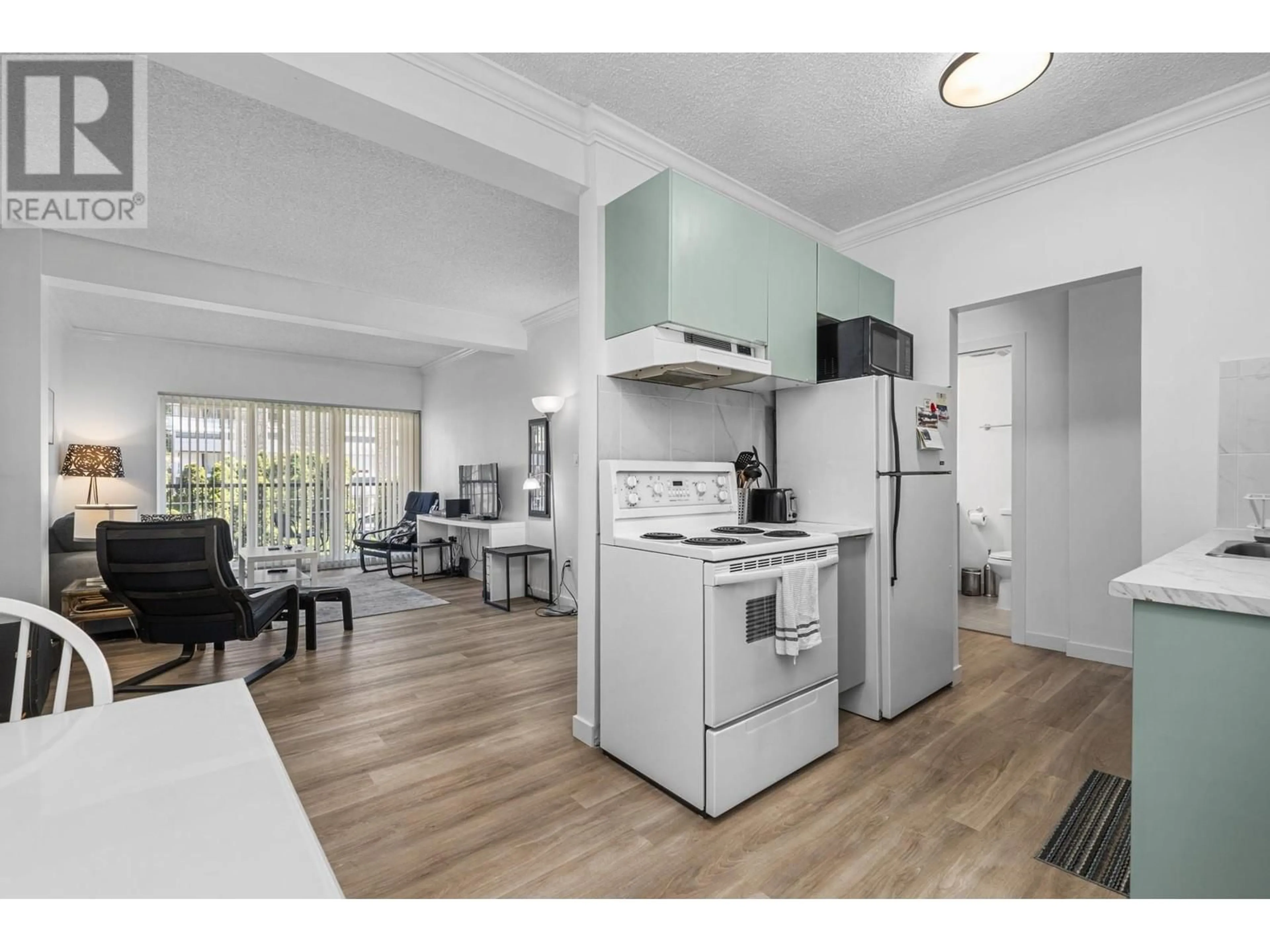 Open concept kitchen for 309 1655 NELSON STREET, Vancouver British Columbia V6G1M4