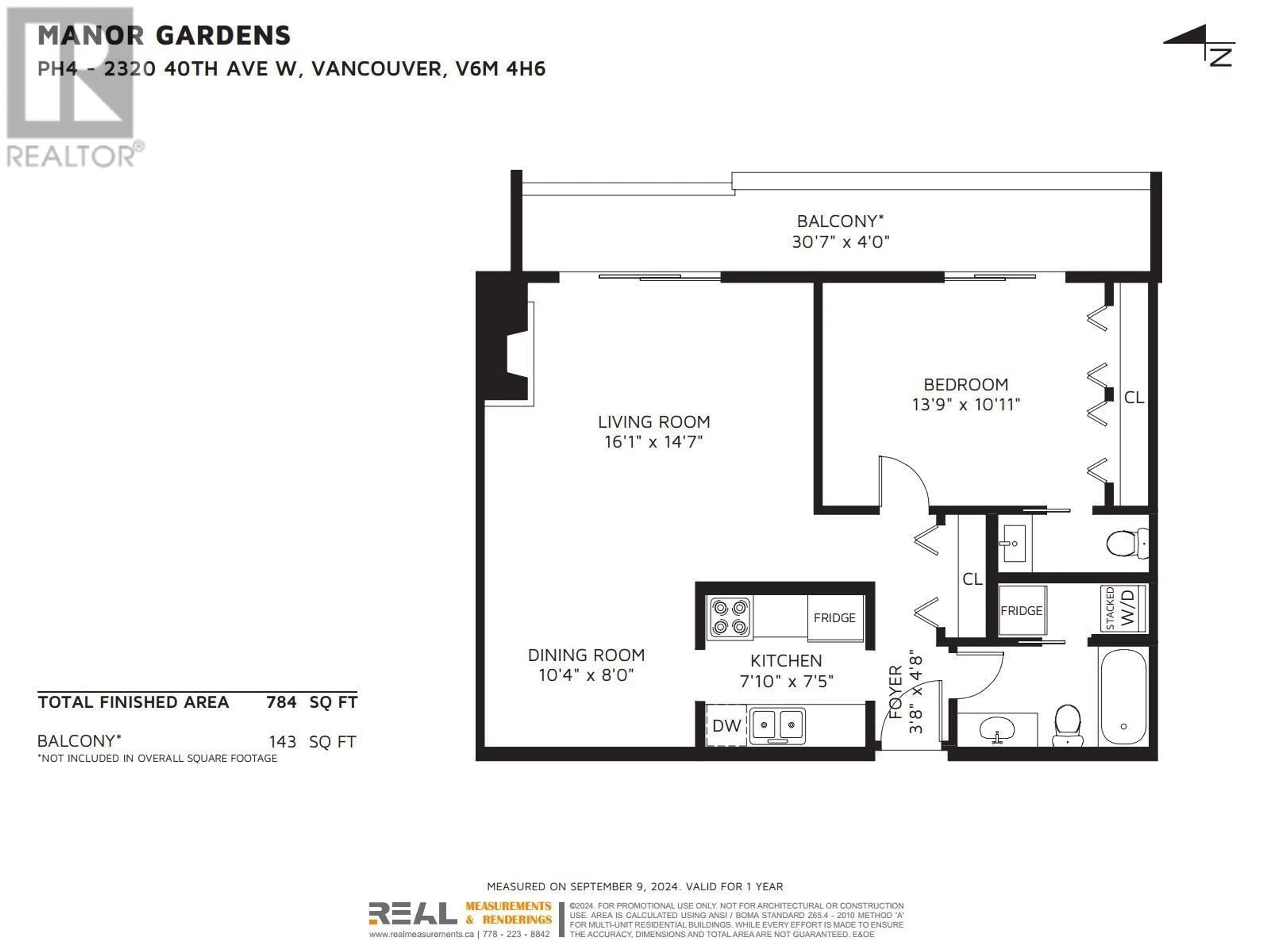 Floor plan for PH4 2320 W 40TH AVENUE, Vancouver British Columbia V6M4H6