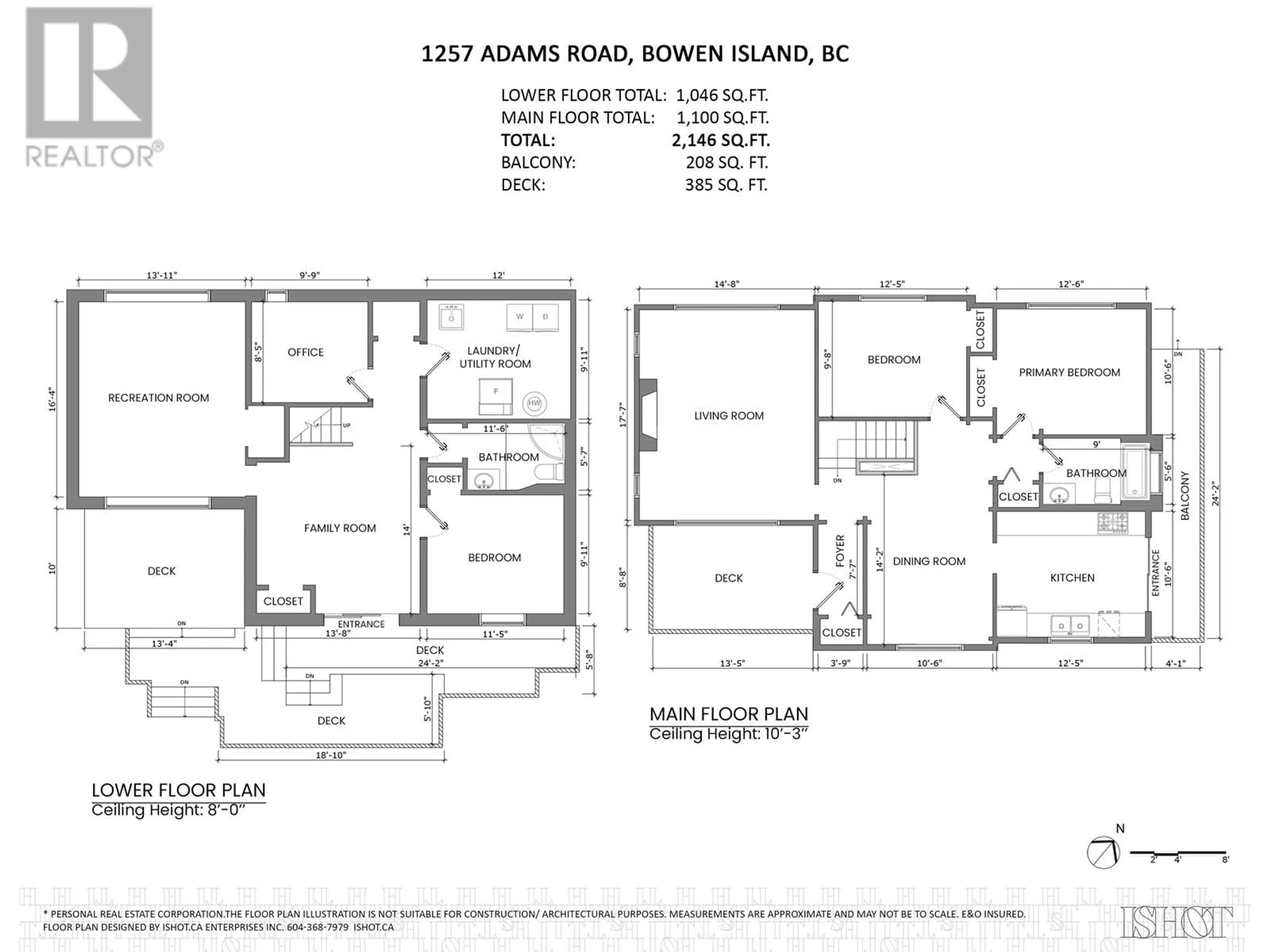 Floor plan for 1257 ADAMS ROAD, Bowen Island British Columbia V0N1G2