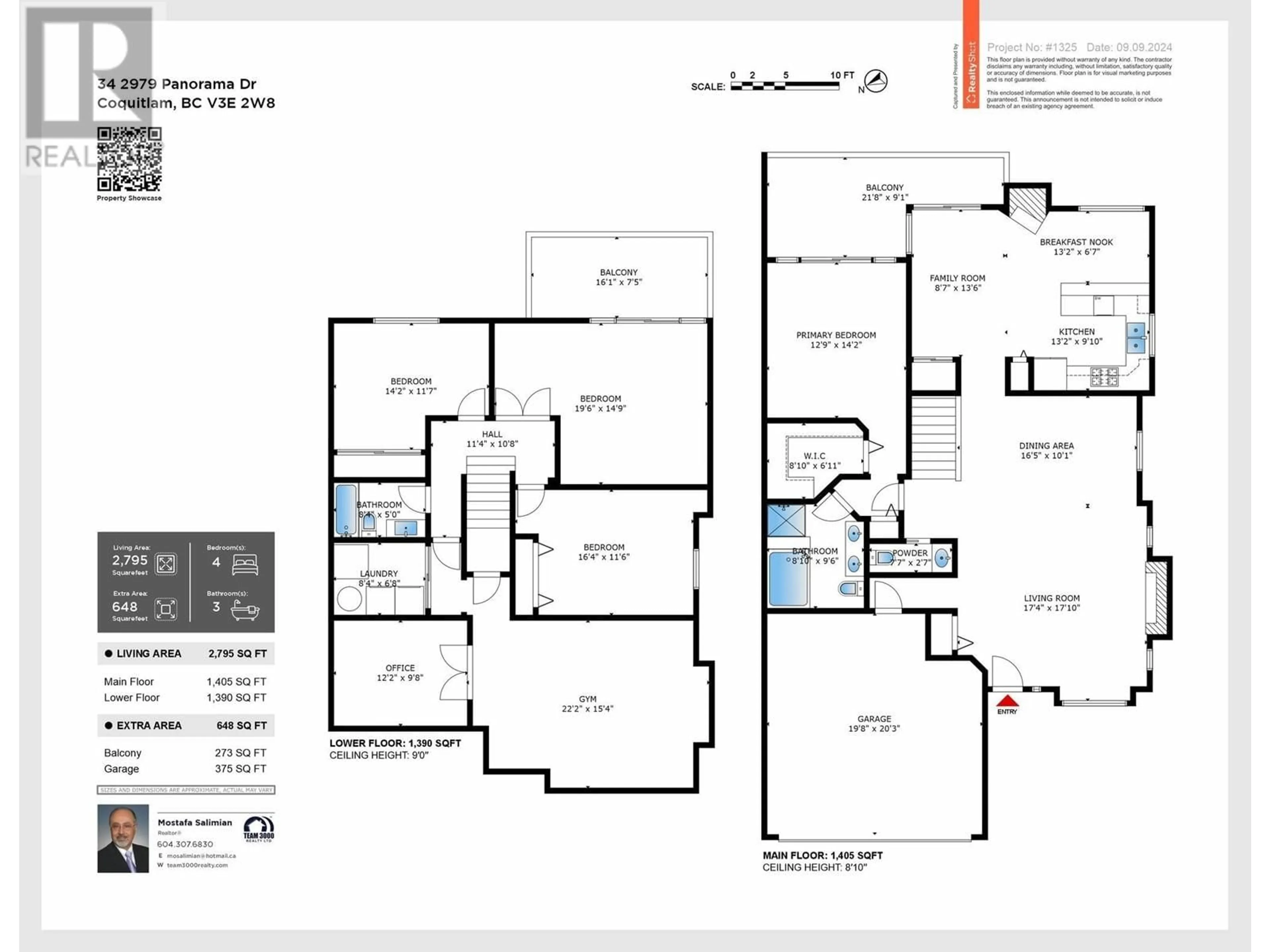 Floor plan for 34 2979 PANORAMA DRIVE, Coquitlam British Columbia V3E2W8