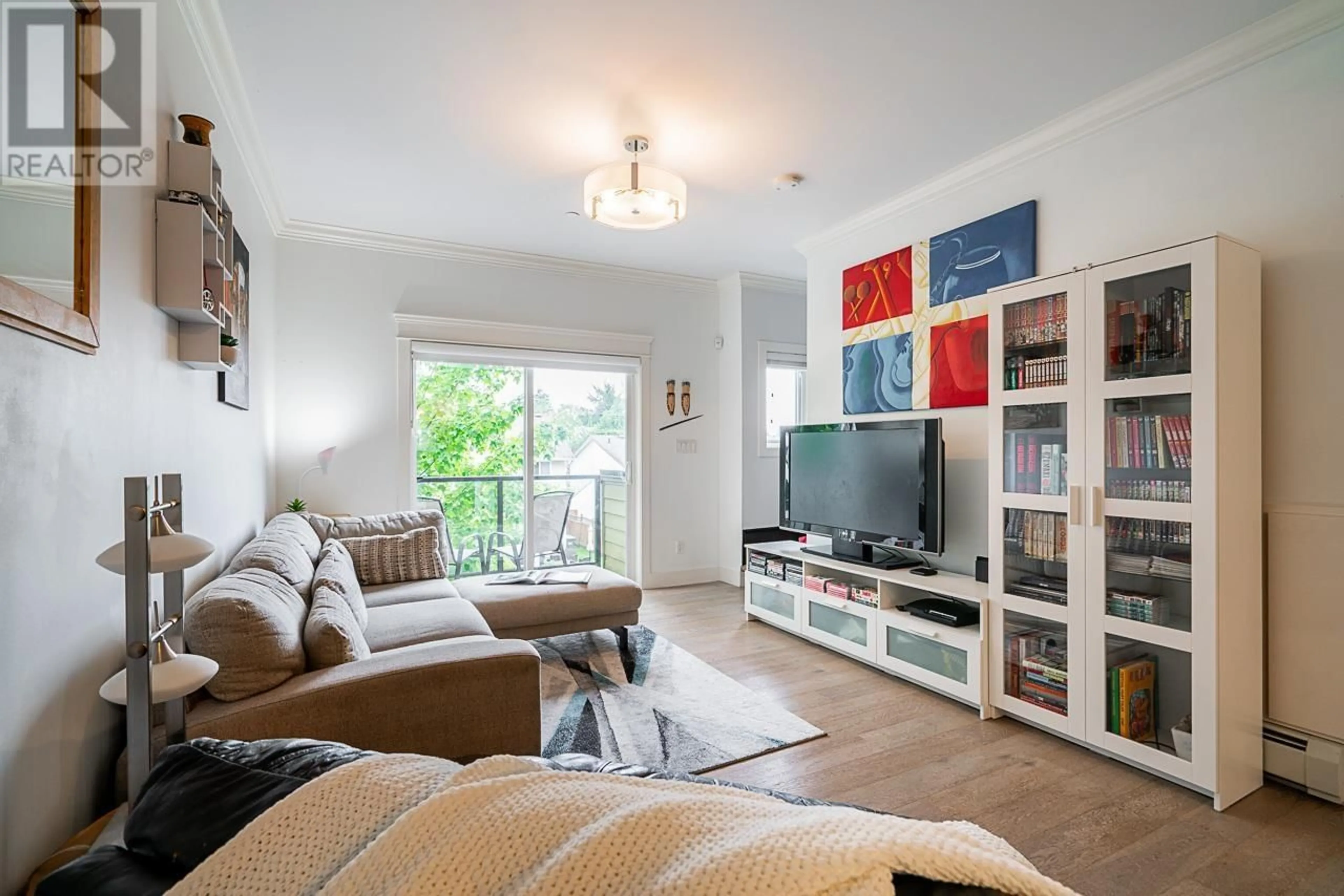 Living room, wood floors for 211 3488 SEFTON STREET, Port Coquitlam British Columbia V3B3R2