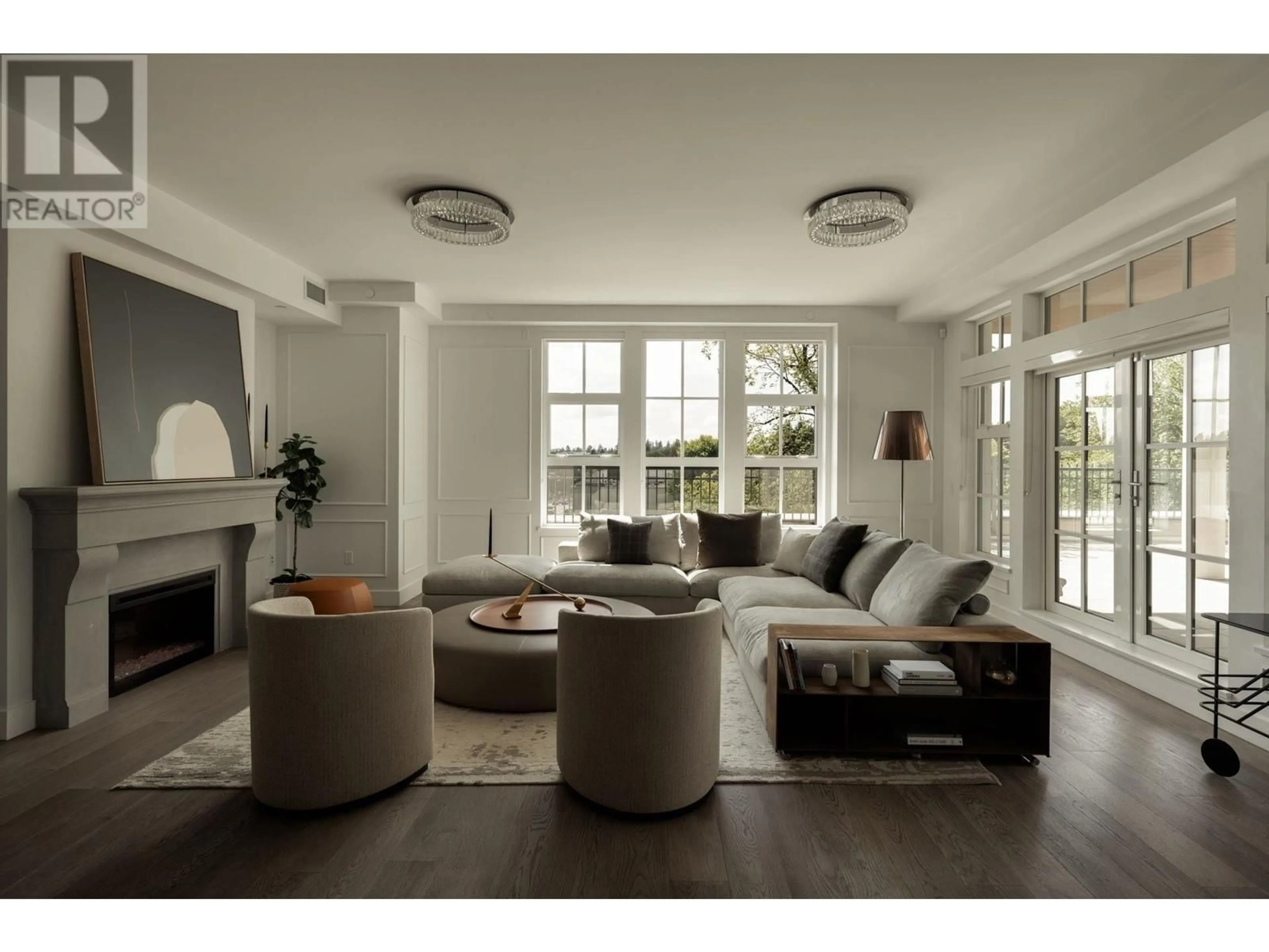 Living room, wood floors for PH2 1009 LAURIER AVENUE, Vancouver British Columbia V6H1Y2