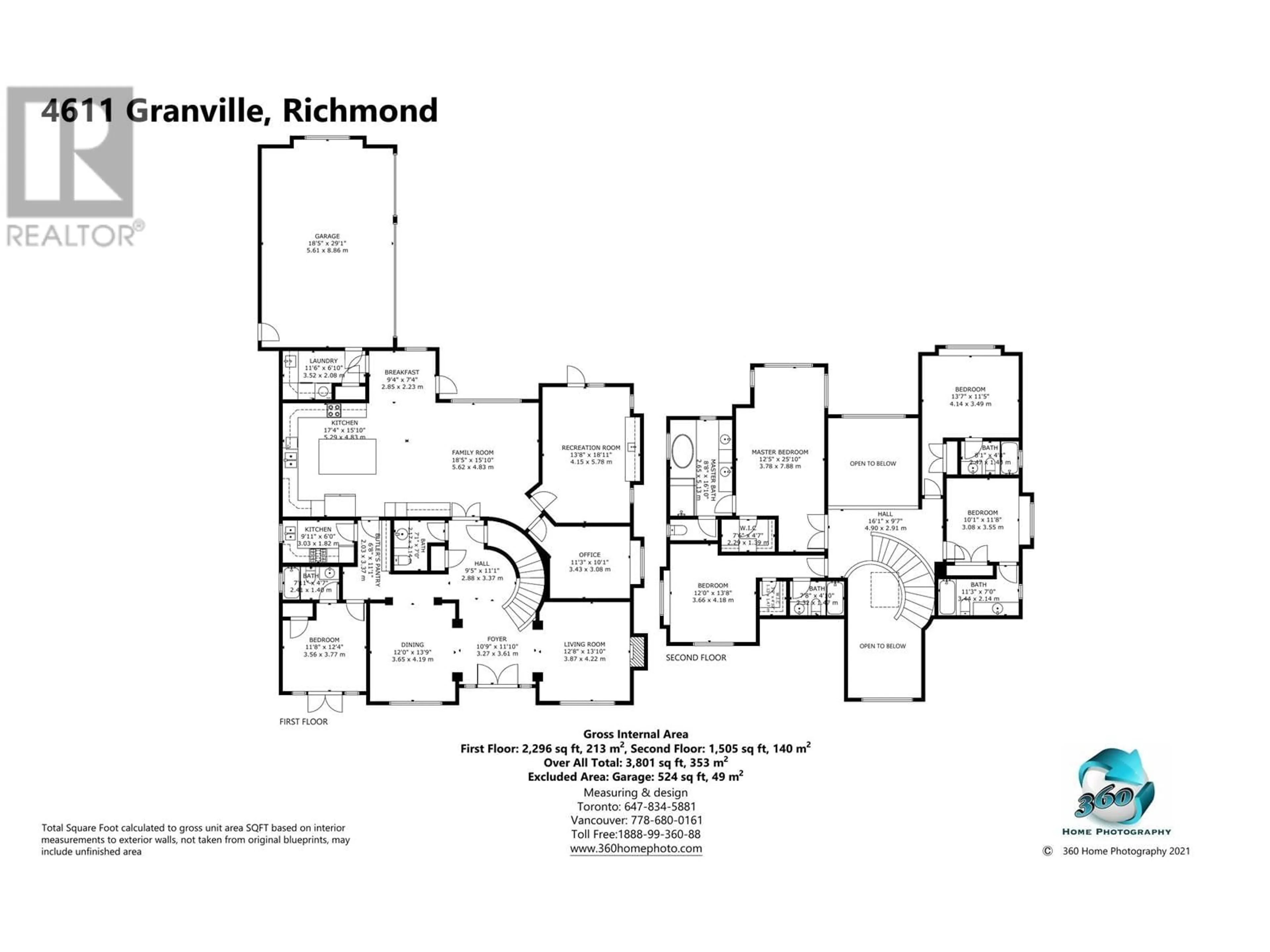 Floor plan for 4611 GRANVILLE AVENUE, Richmond British Columbia V7C1E3