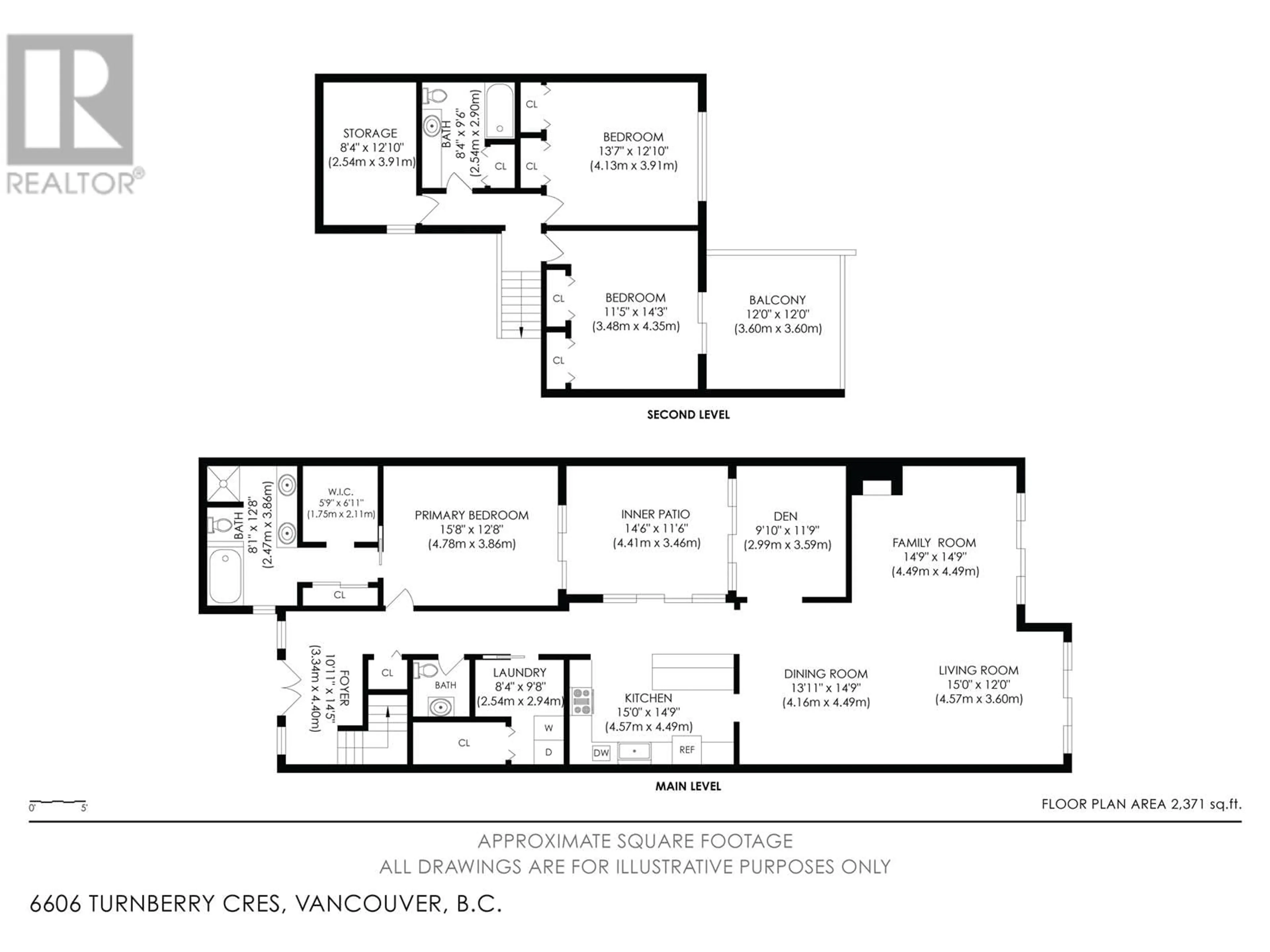 Floor plan for 6606 TURNBERRY CRESCENT, Vancouver British Columbia V5X4M8