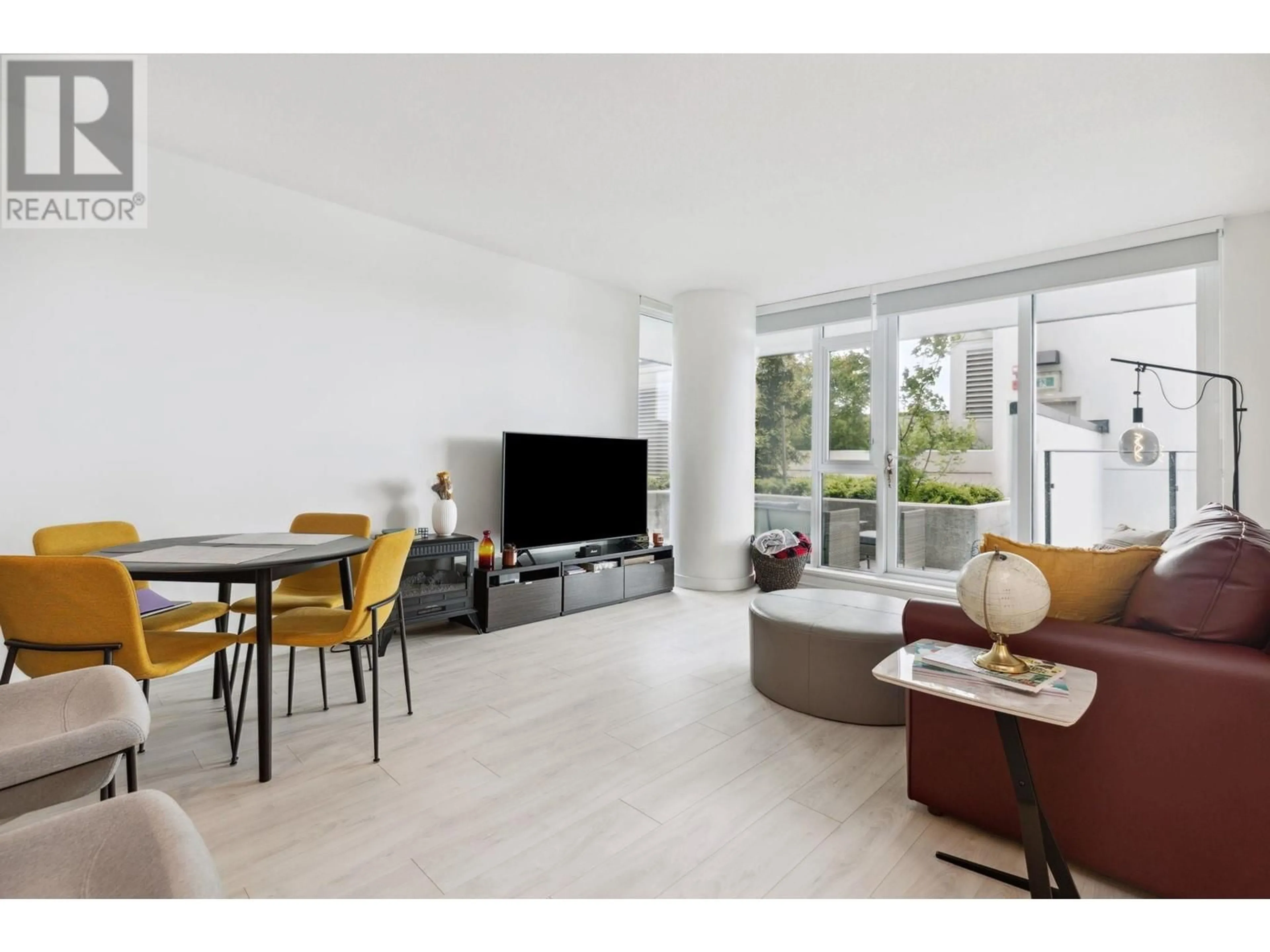 Living room, wood floors for 303 1401 HUNTER STREET, North Vancouver British Columbia V7J0E2