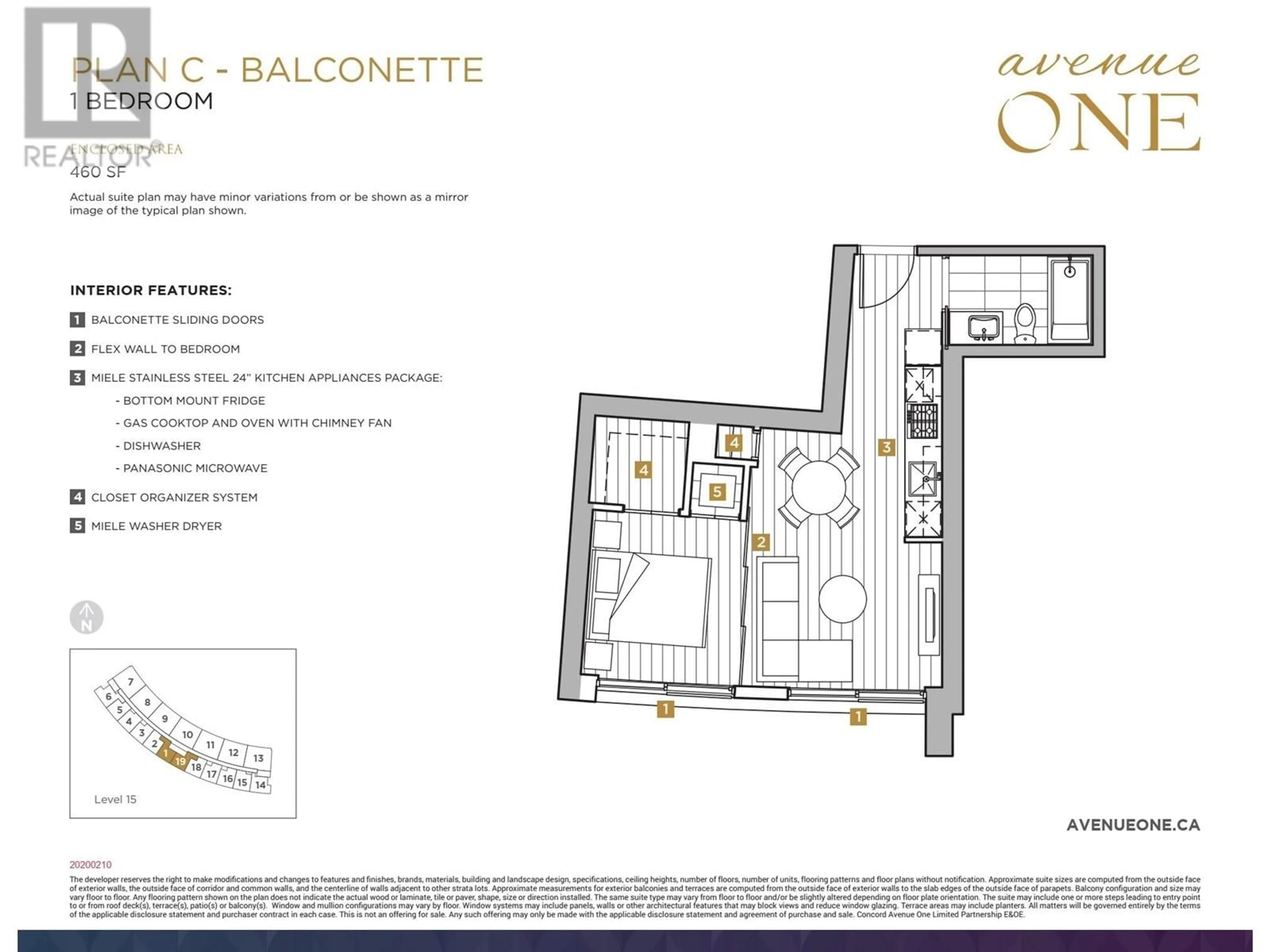 Floor plan for 1401 1768 COOK STREET, Vancouver British Columbia V5Y0N3