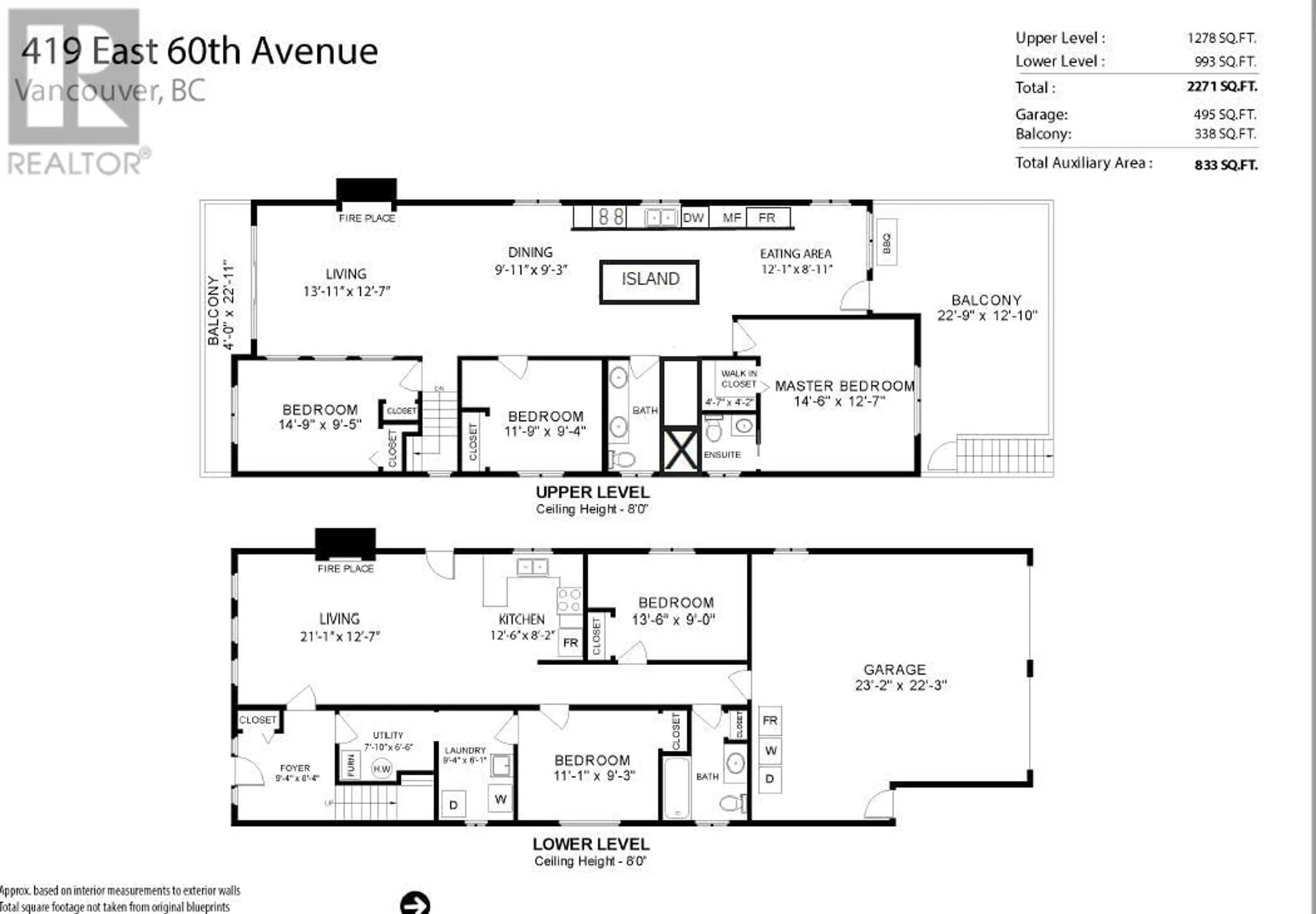 Floor plan for 419 E 60TH AVENUE, Vancouver British Columbia V5X2A1