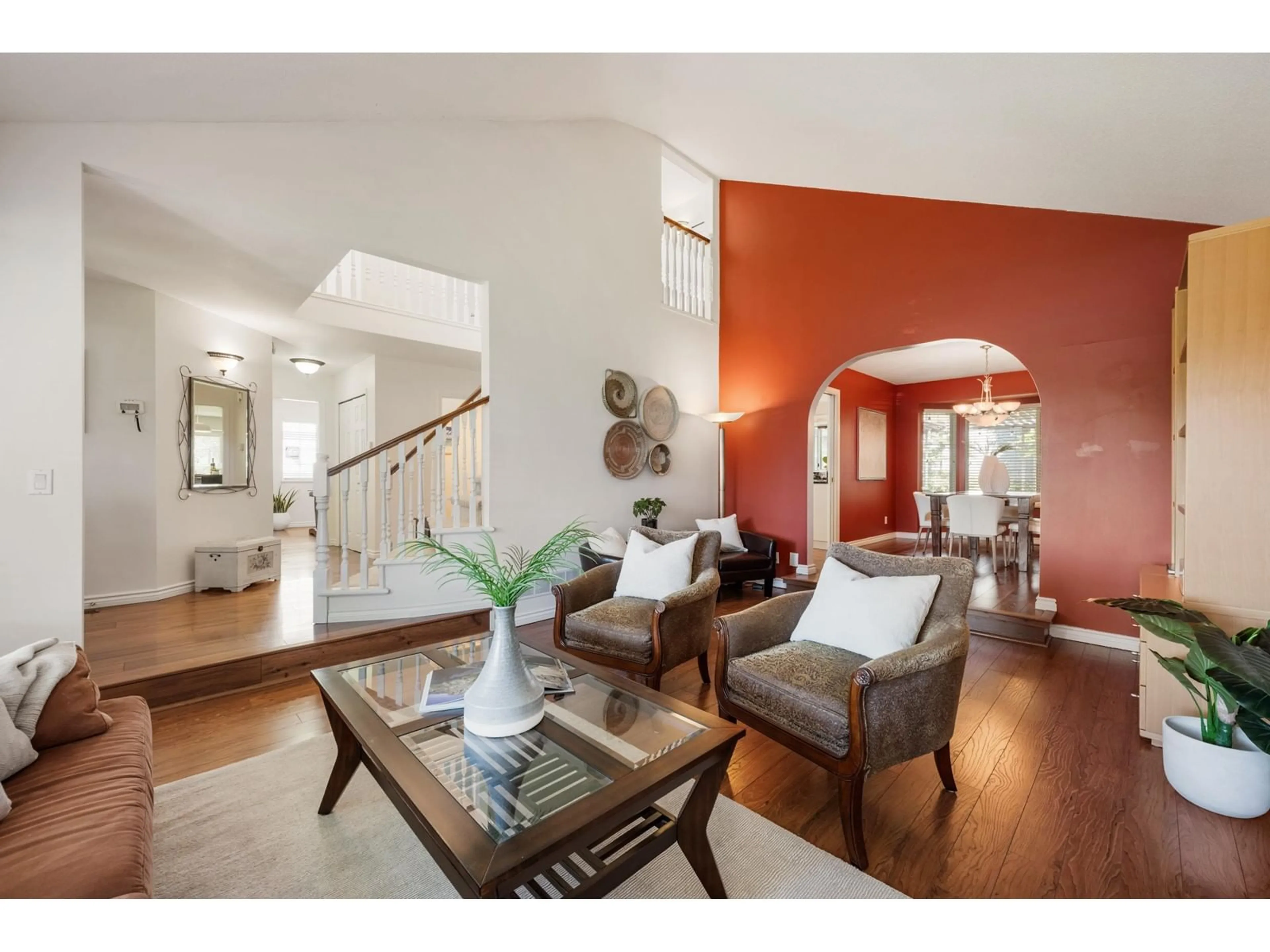 Living room, wood floors for 21588 87A AVENUE, Langley British Columbia V1M2E4