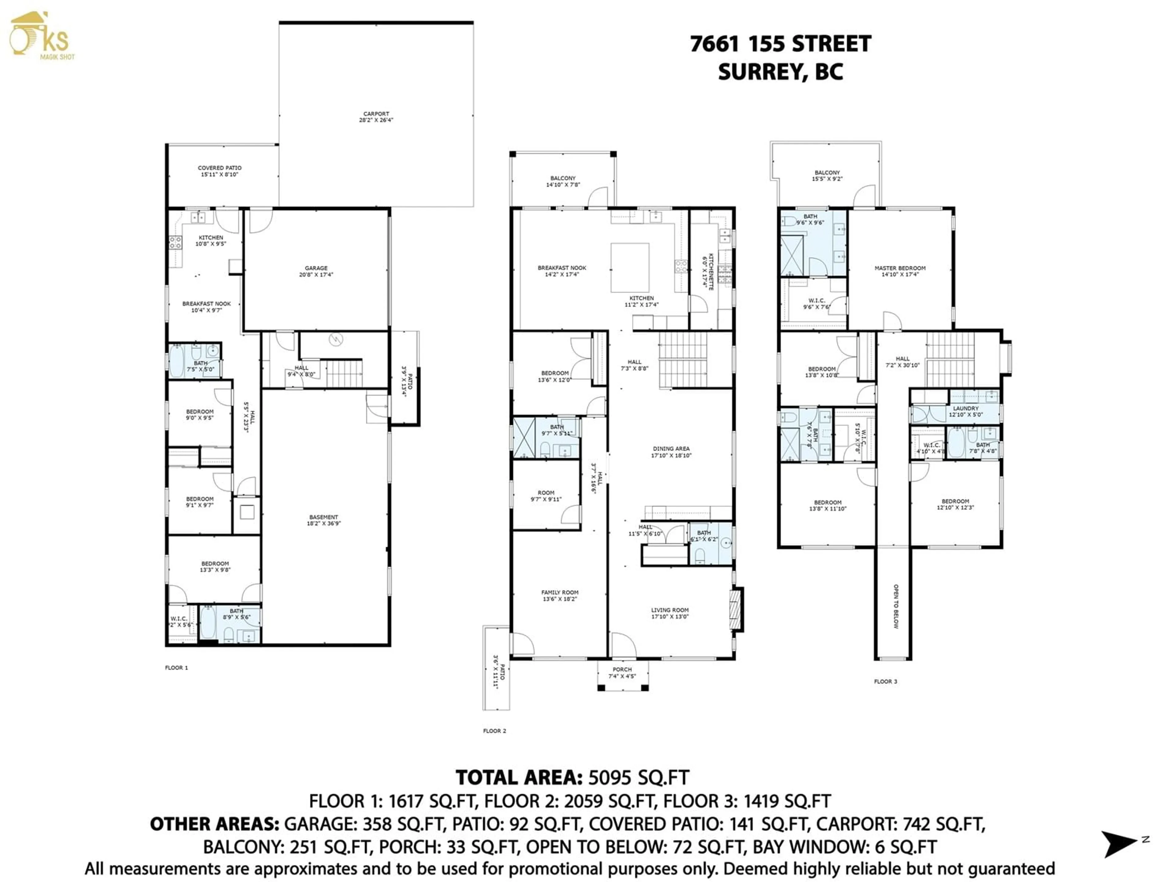 Floor plan for 7661 155 STREET, Surrey British Columbia V3S3P3