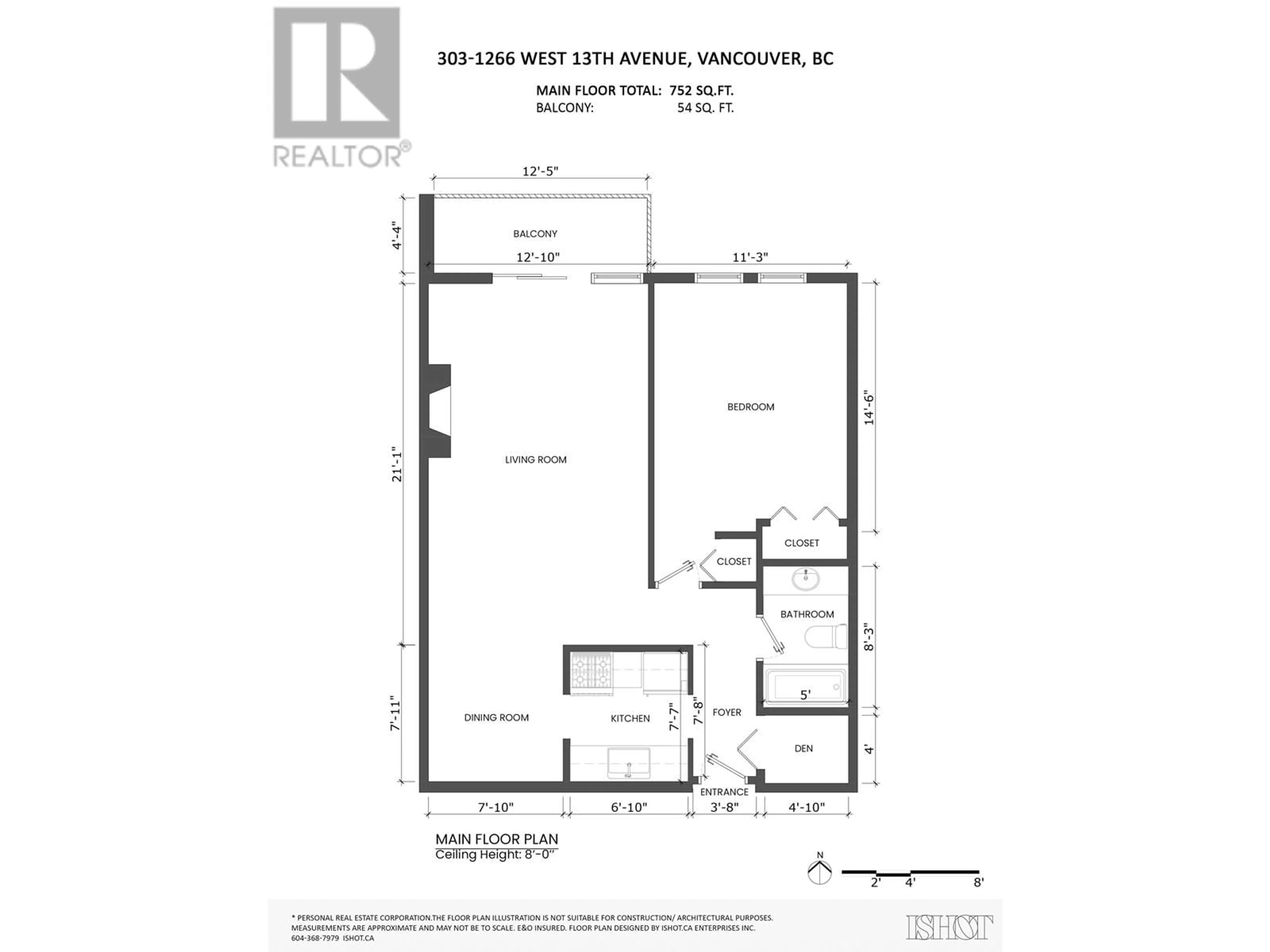 Floor plan for 303 1266 W 13TH AVENUE, Vancouver British Columbia V6H1N6