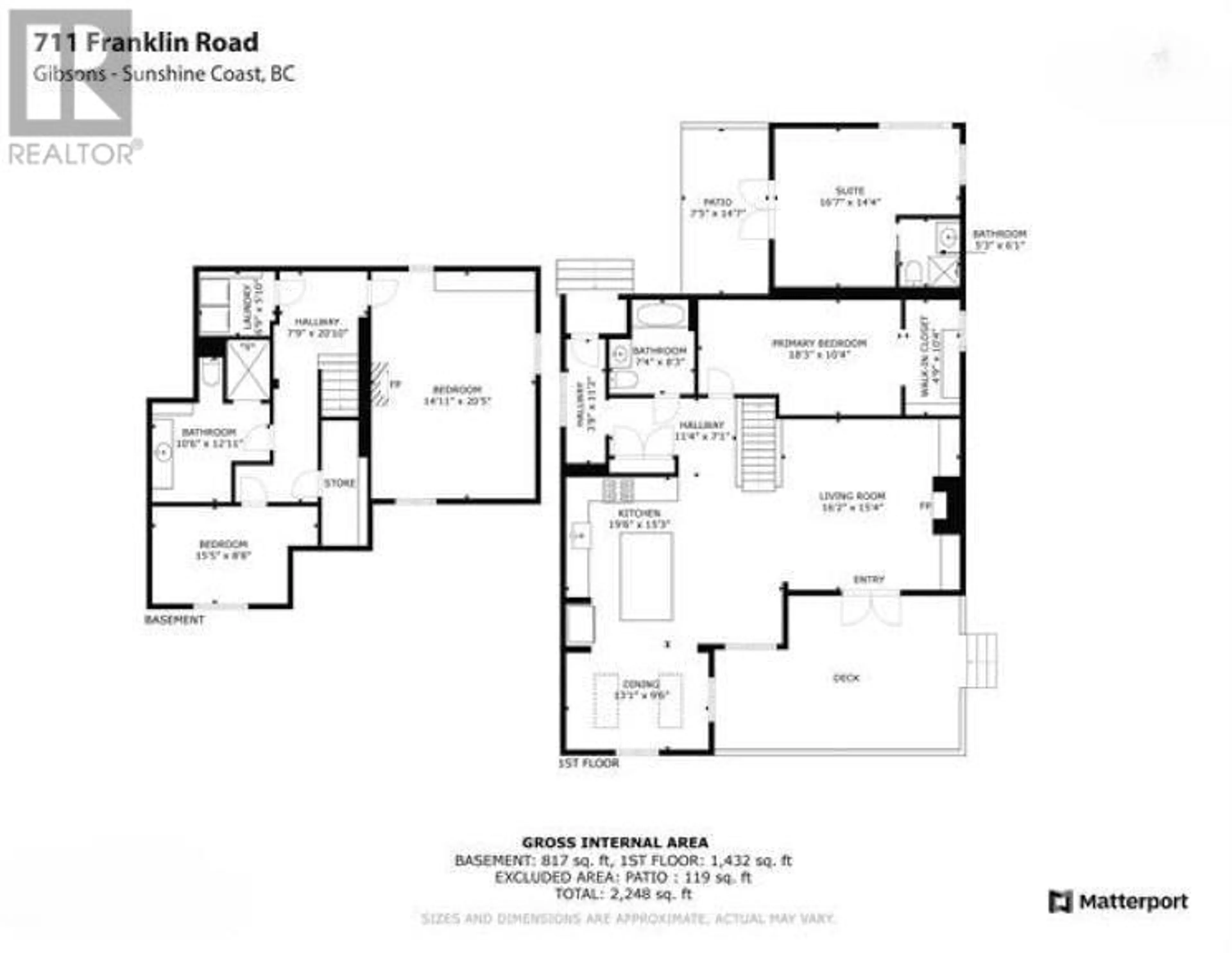 Floor plan for 711 FRANKLIN ROAD, Gibsons British Columbia V0N1V8