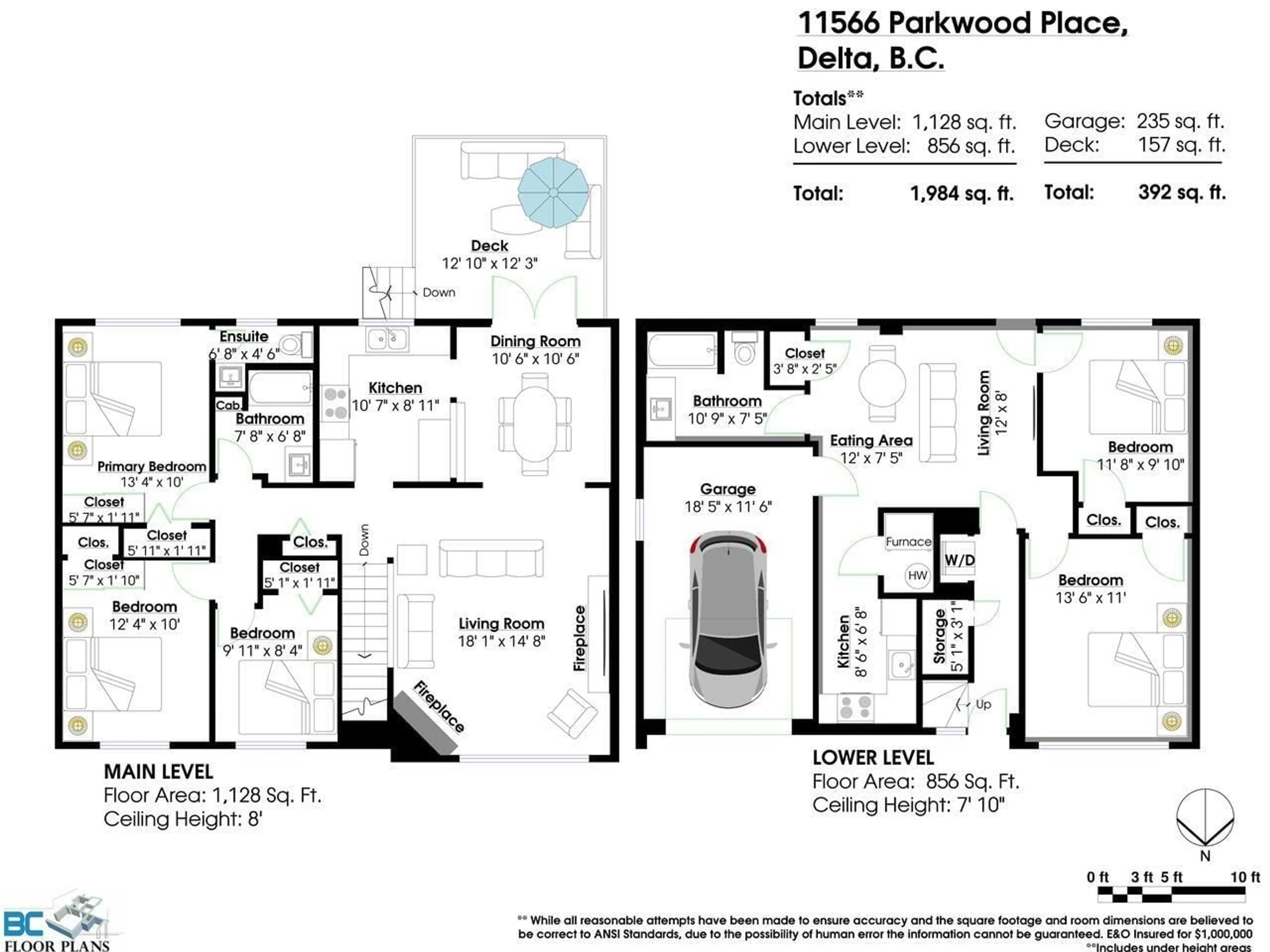 Floor plan for 11566 PARKWOOD PLACE, Delta British Columbia V4C7L1