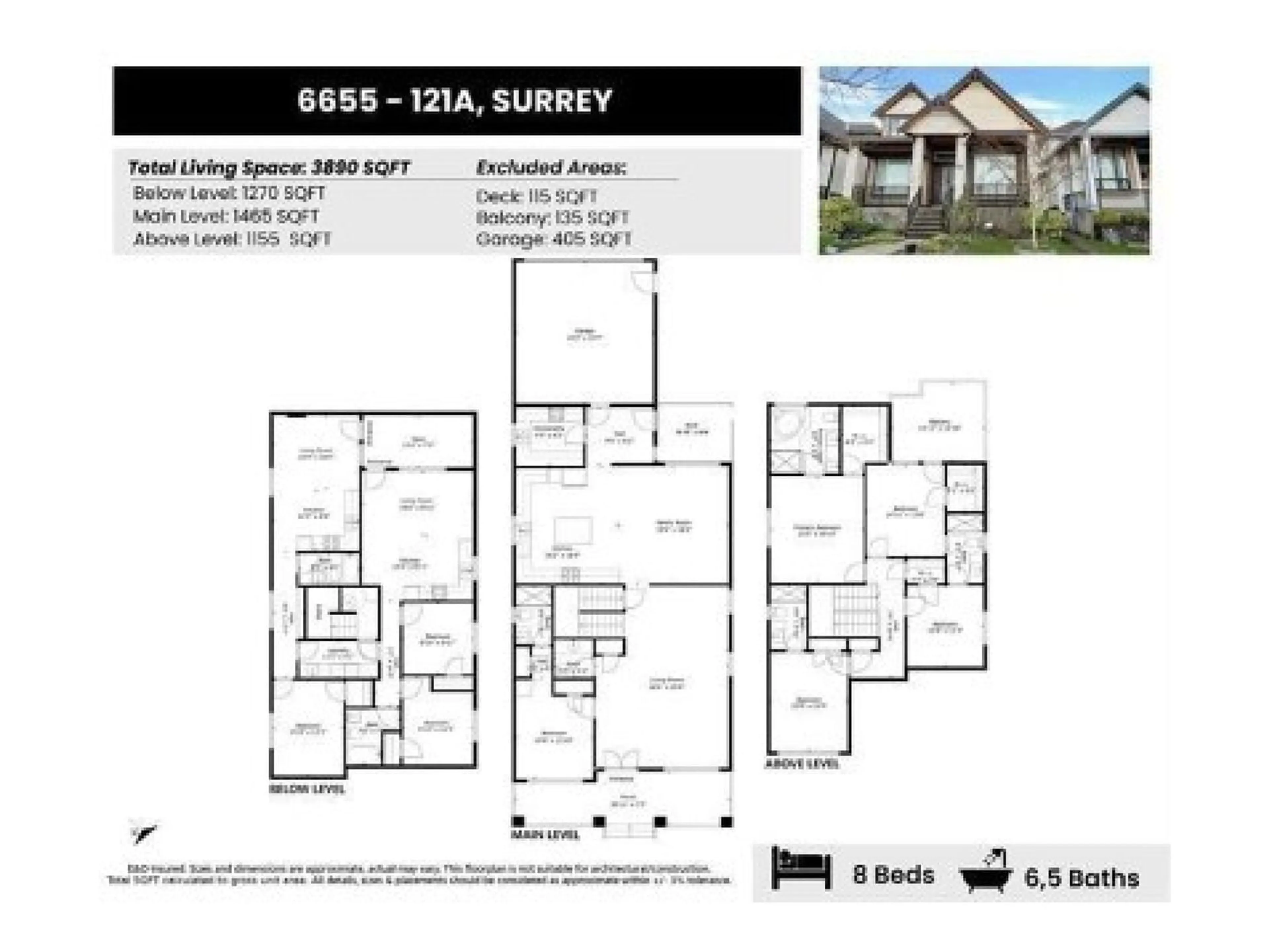 Floor plan for 6655 121A STREET, Surrey British Columbia V3W0H8