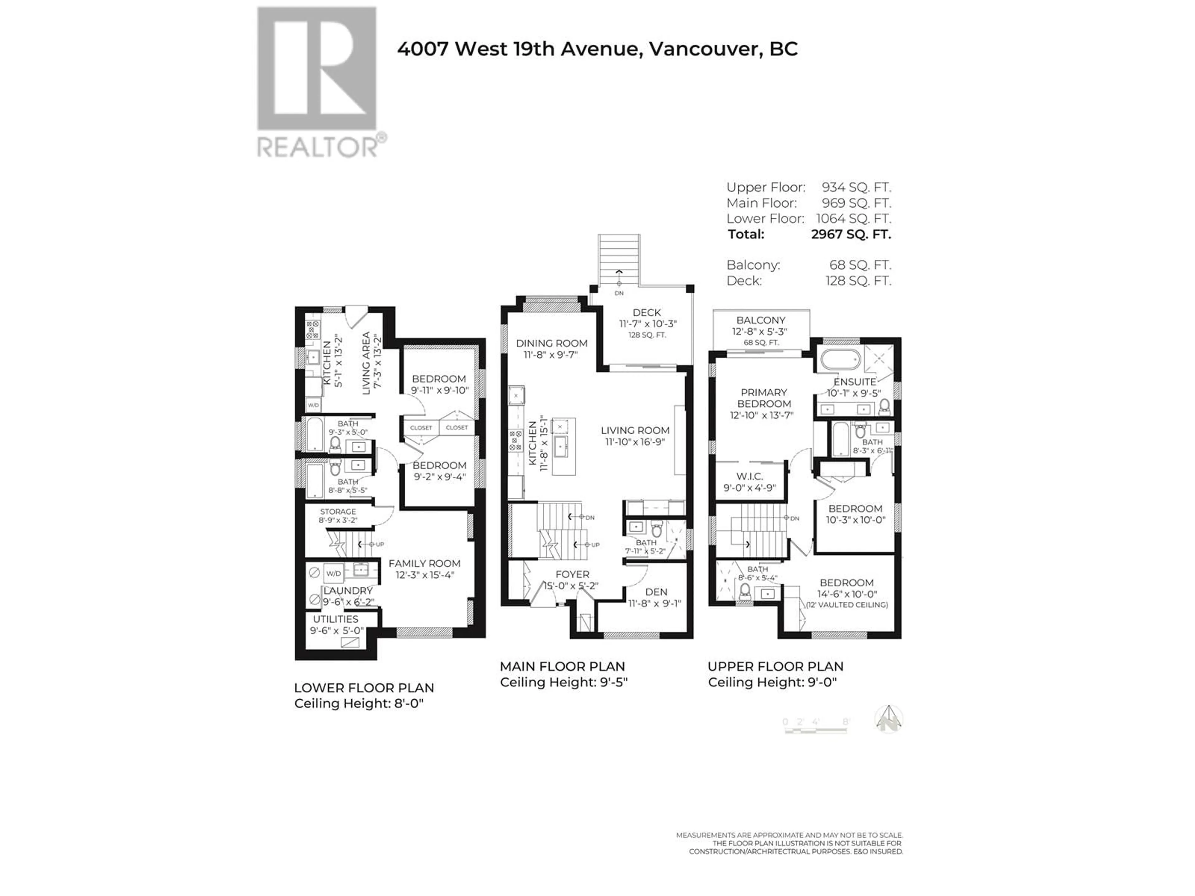 Floor plan for 4007 W 19TH AVENUE, Vancouver British Columbia V6S1E2