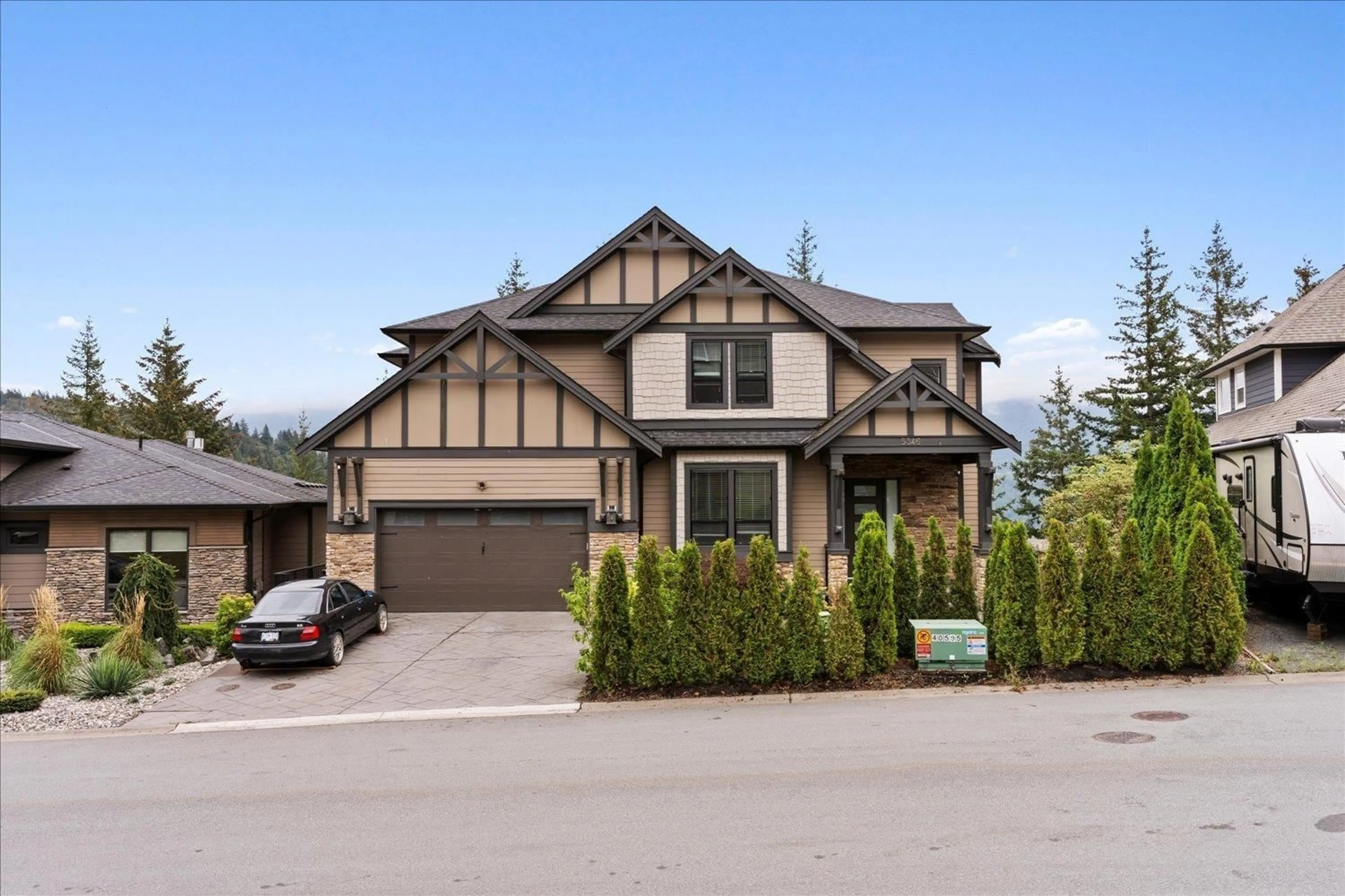 Frontside or backside of a home, cottage for 5346 ABBEY CRESCENT, Chilliwack British Columbia V2R0J6