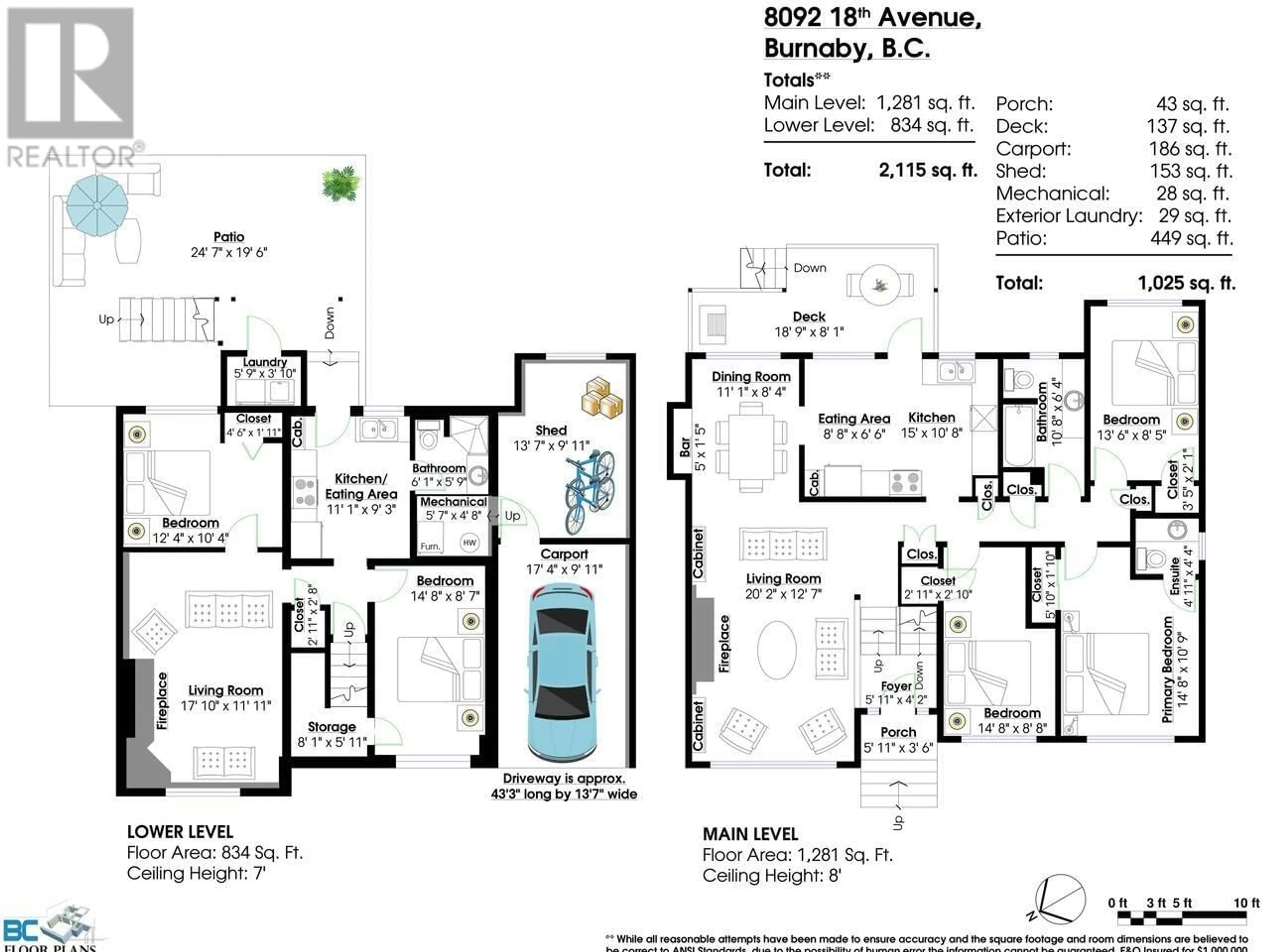 Floor plan for 8092 18TH AVENUE, Burnaby British Columbia V3N1J8