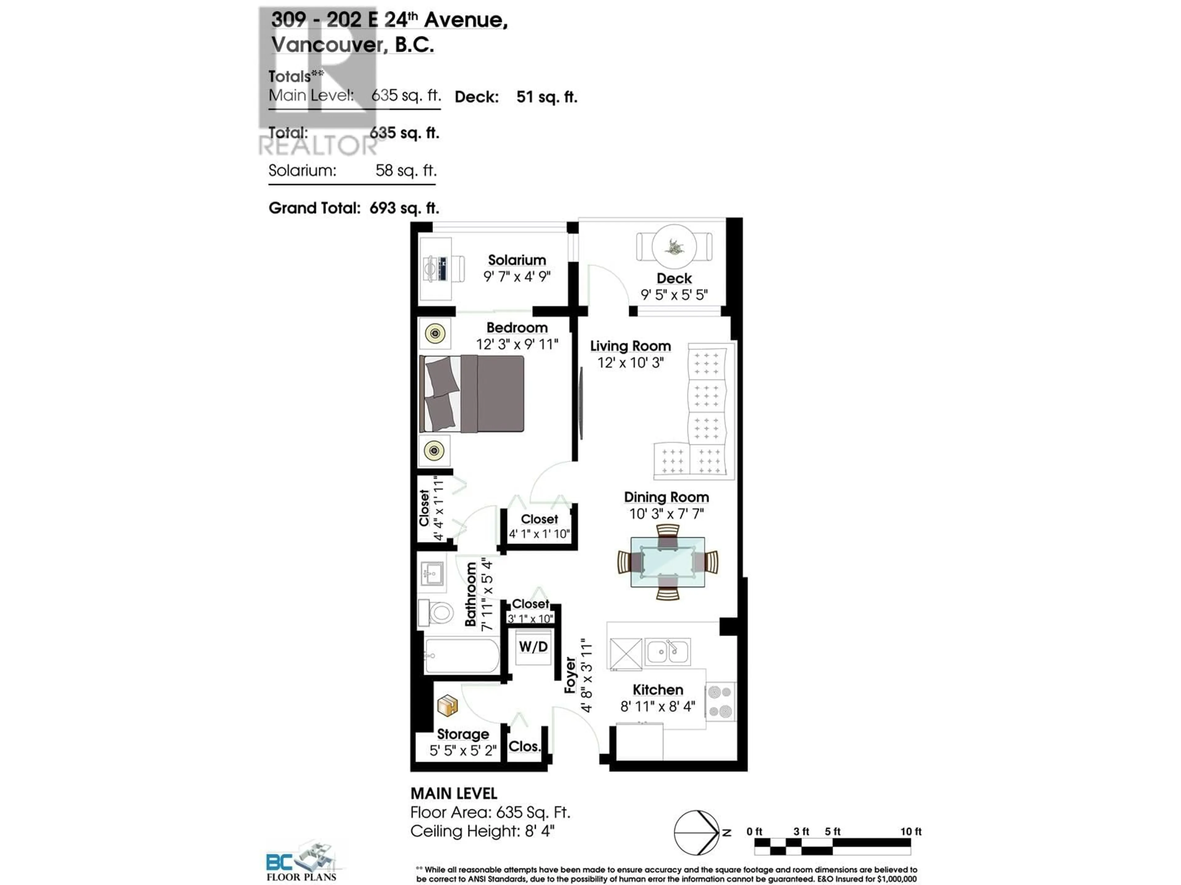 Floor plan for 309 202 E 24TH AVENUE, Vancouver British Columbia V5V1Z6