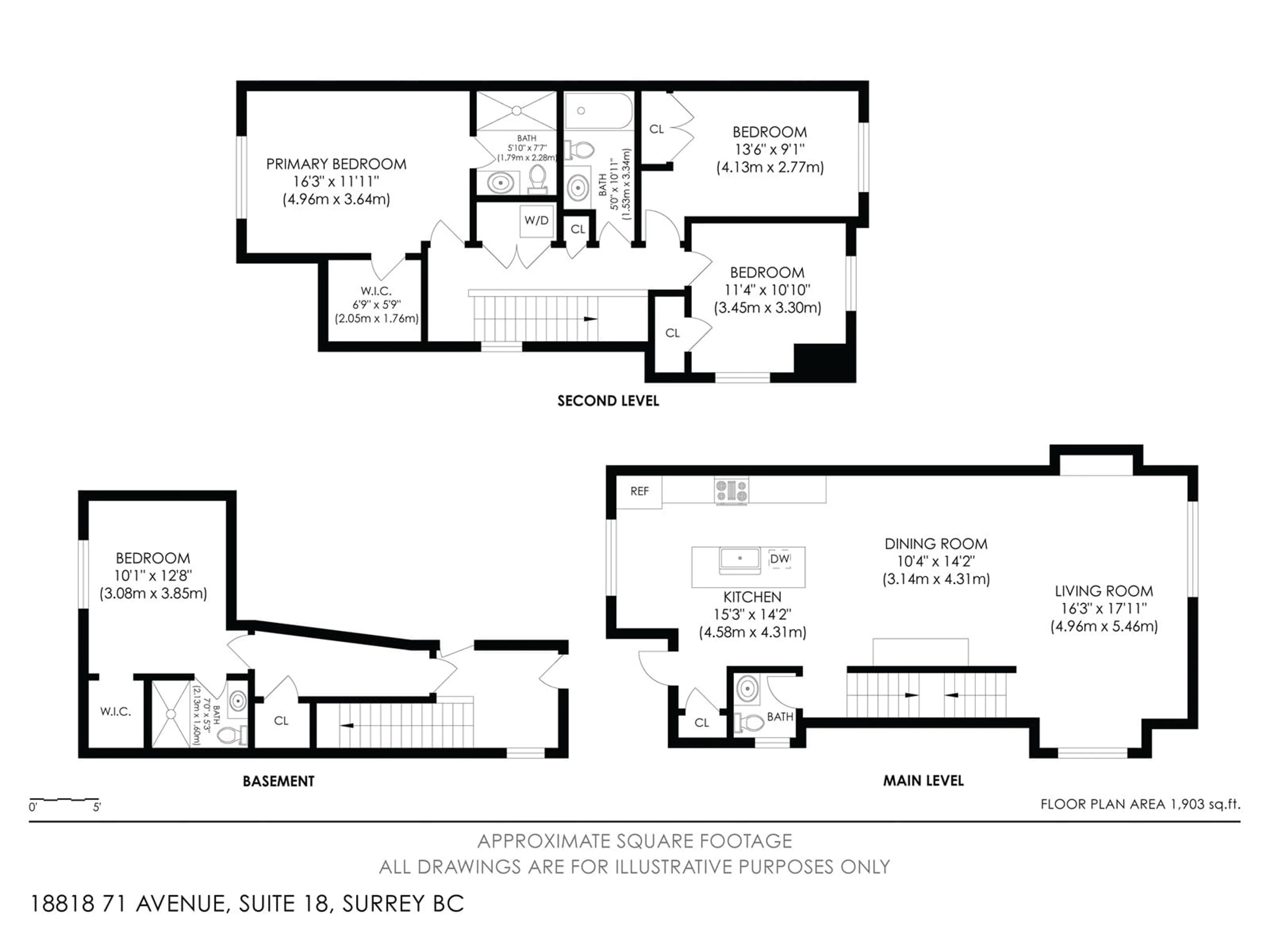 Floor plan for 18 18818 71 AVENUE, Surrey British Columbia V4N6N9