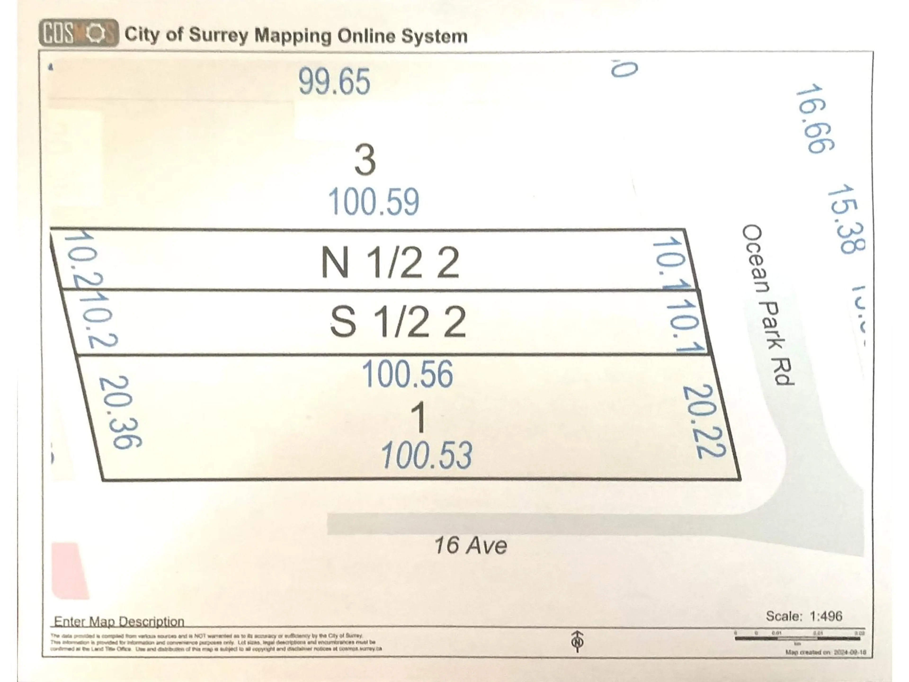 Picture of a map for LT.1 12581 16 AVENUE, Surrey British Columbia V4A1M7