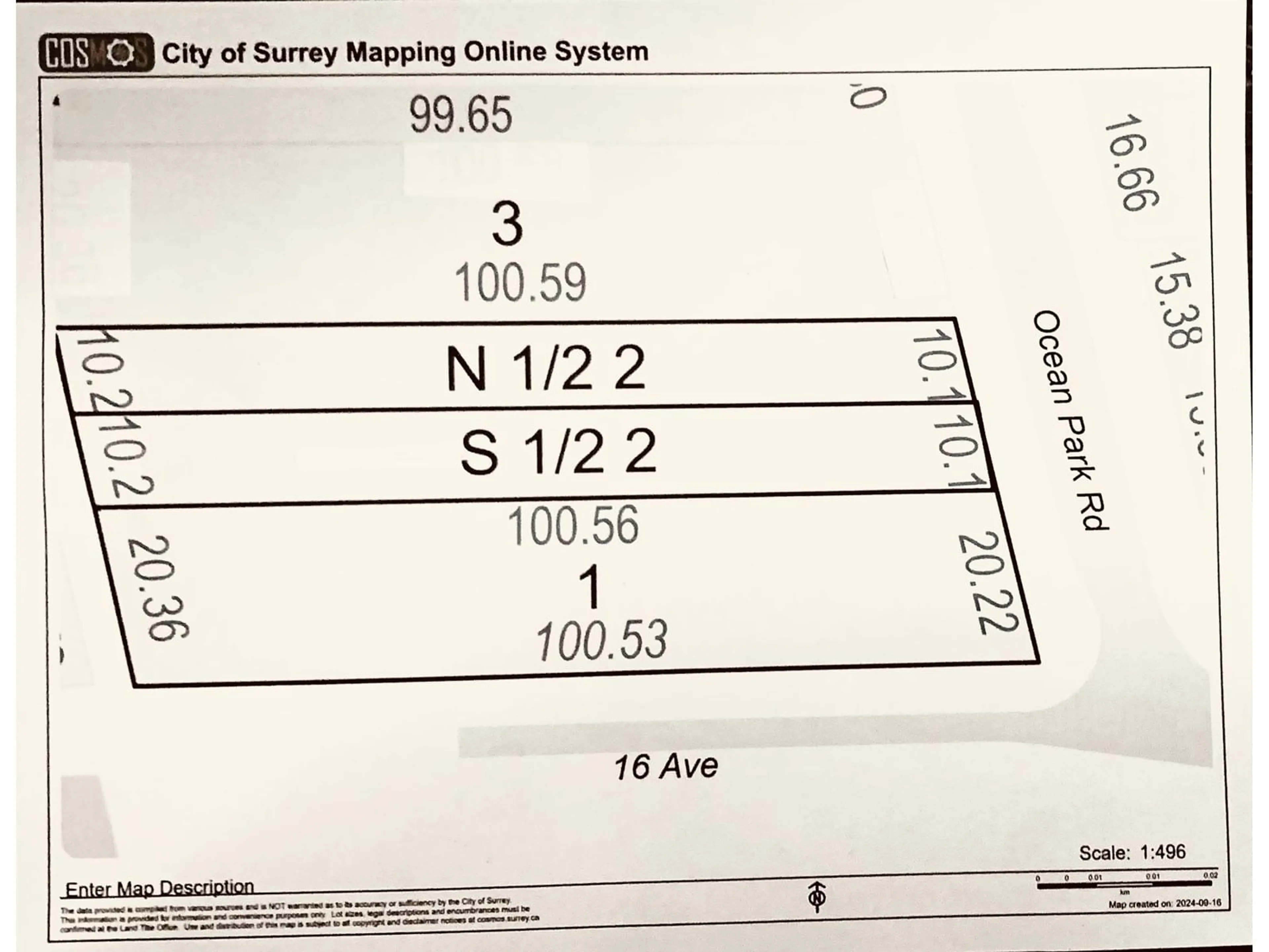 Picture of a map for LT.2 12581 16 AVENUE, Surrey British Columbia V4A1M7