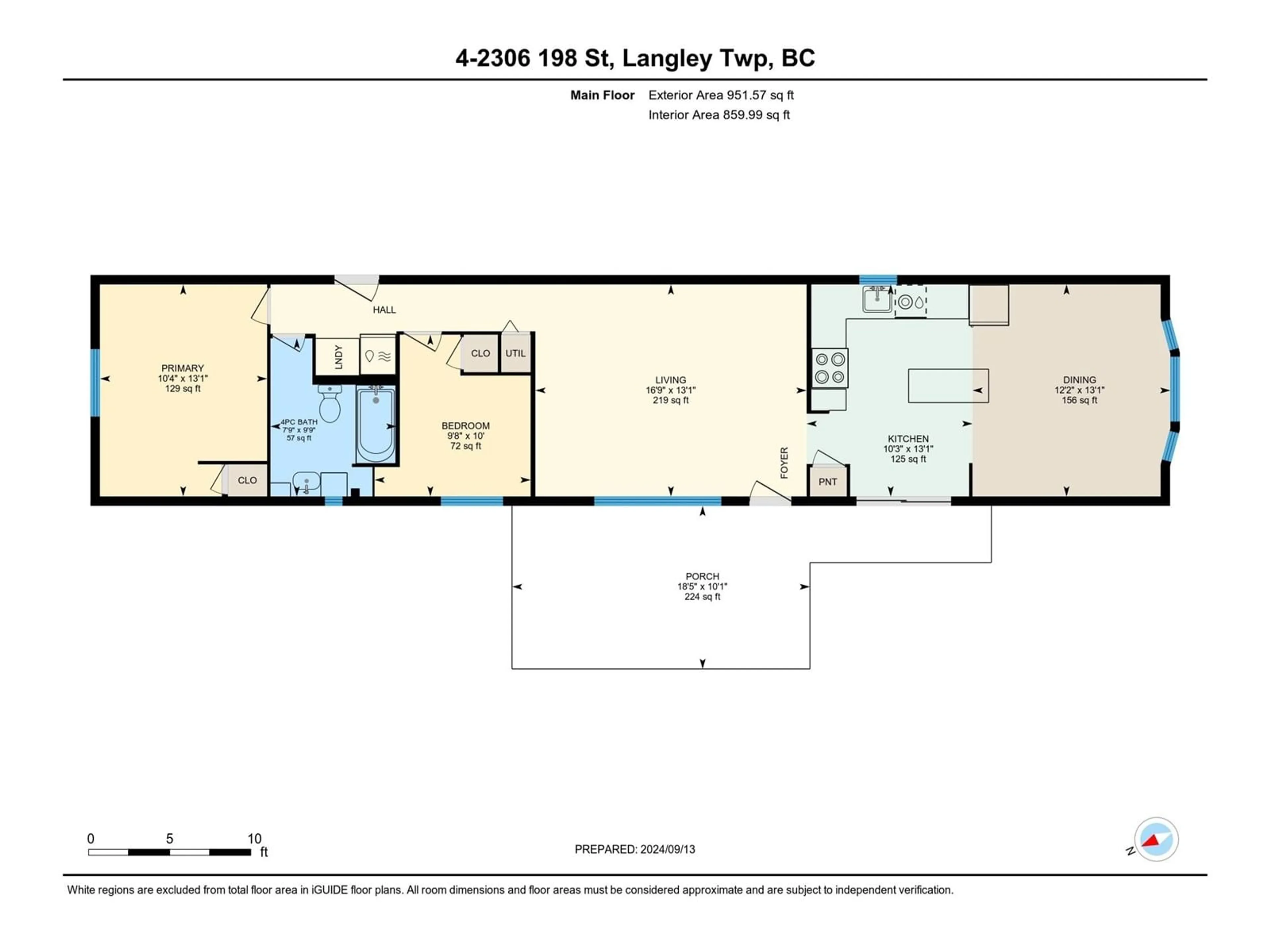 Floor plan for 4 2306 198 STREET, Langley British Columbia V3A4P4