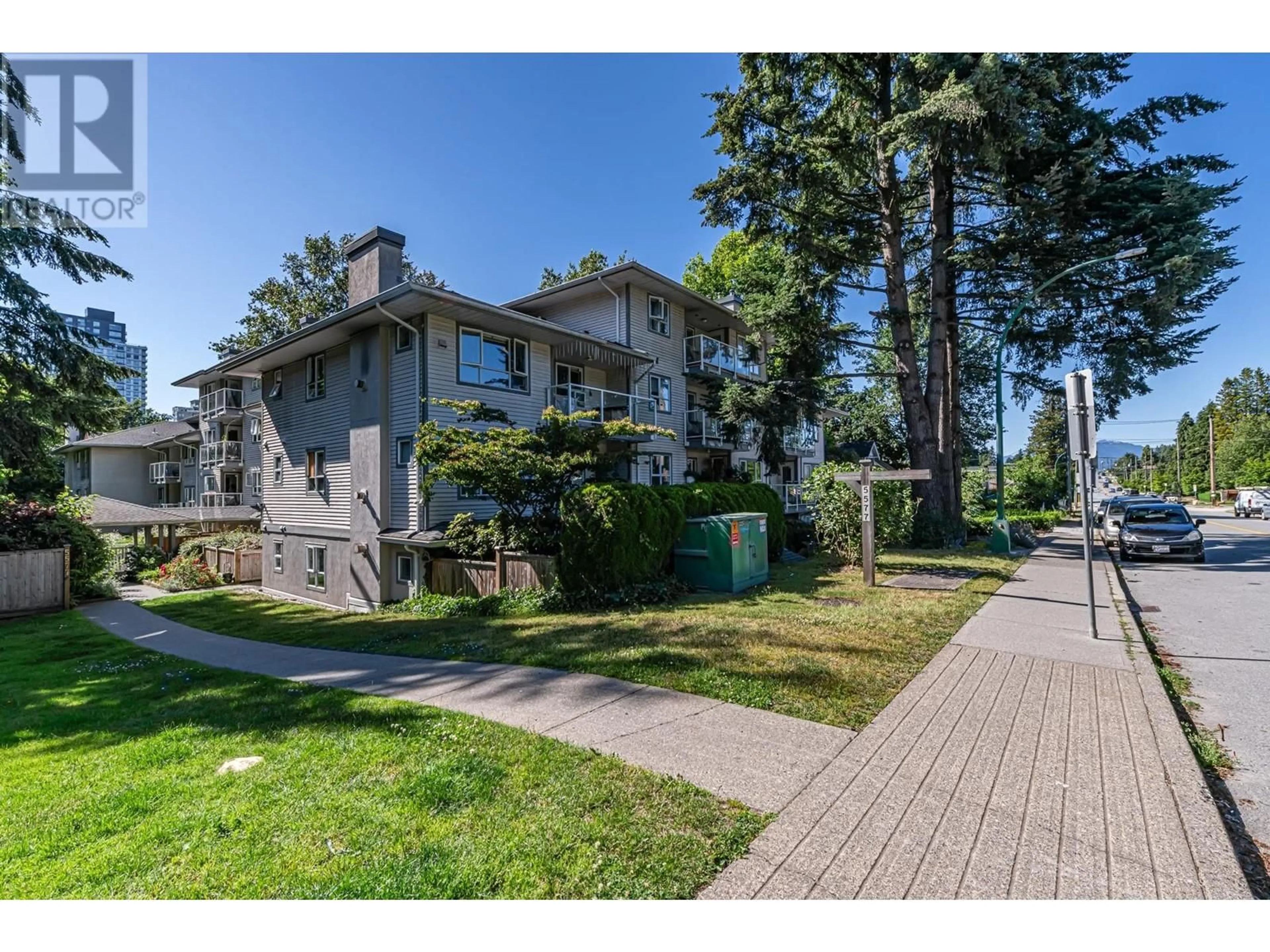 A pic from exterior of the house or condo, the street view for 311 5577 SMITH AVENUE, Burnaby British Columbia V5H2K7