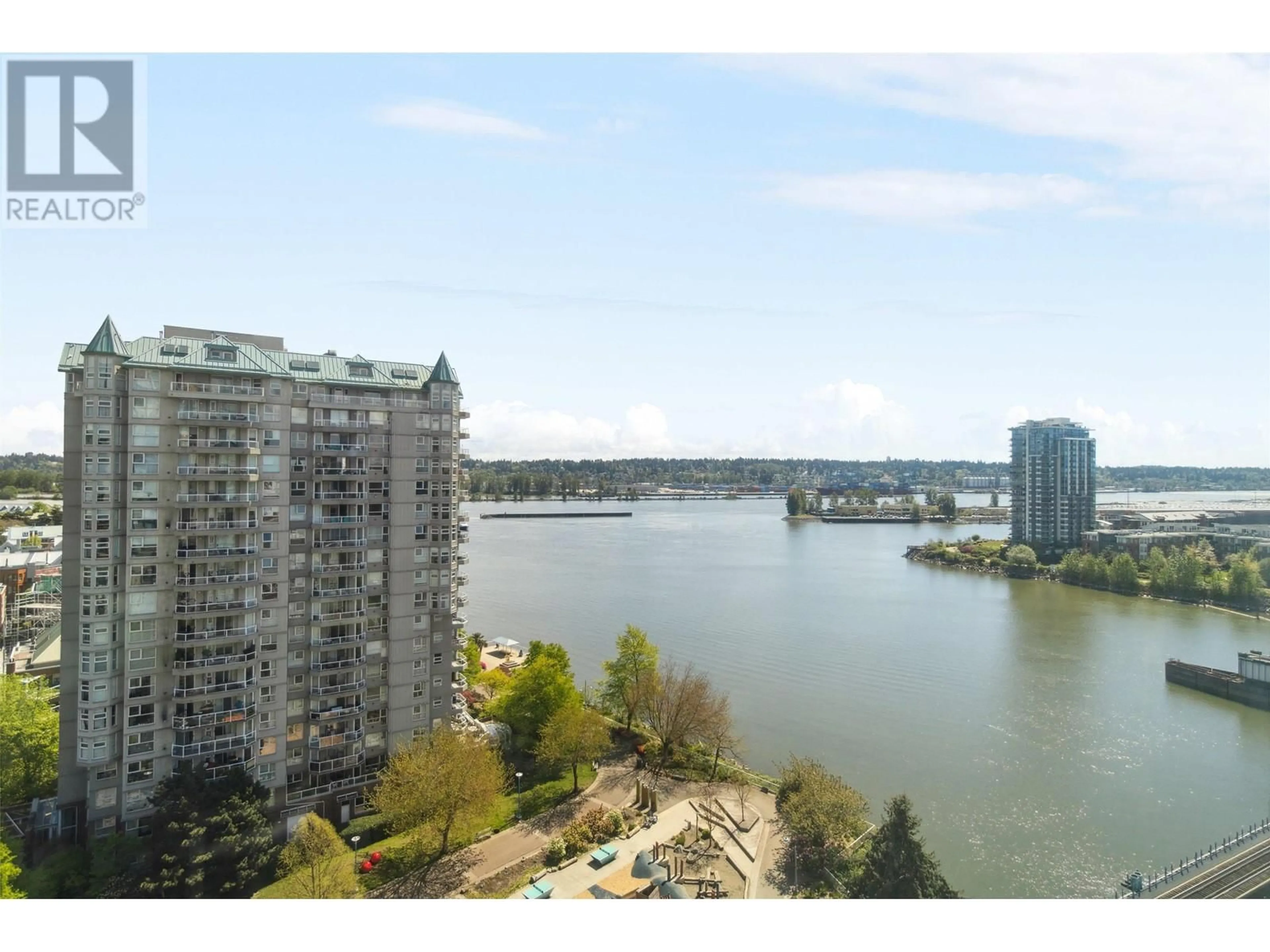 A pic from exterior of the house or condo, the view of lake or river for 1503 8 LAGUNA COURT, New Westminster British Columbia V3M6M6