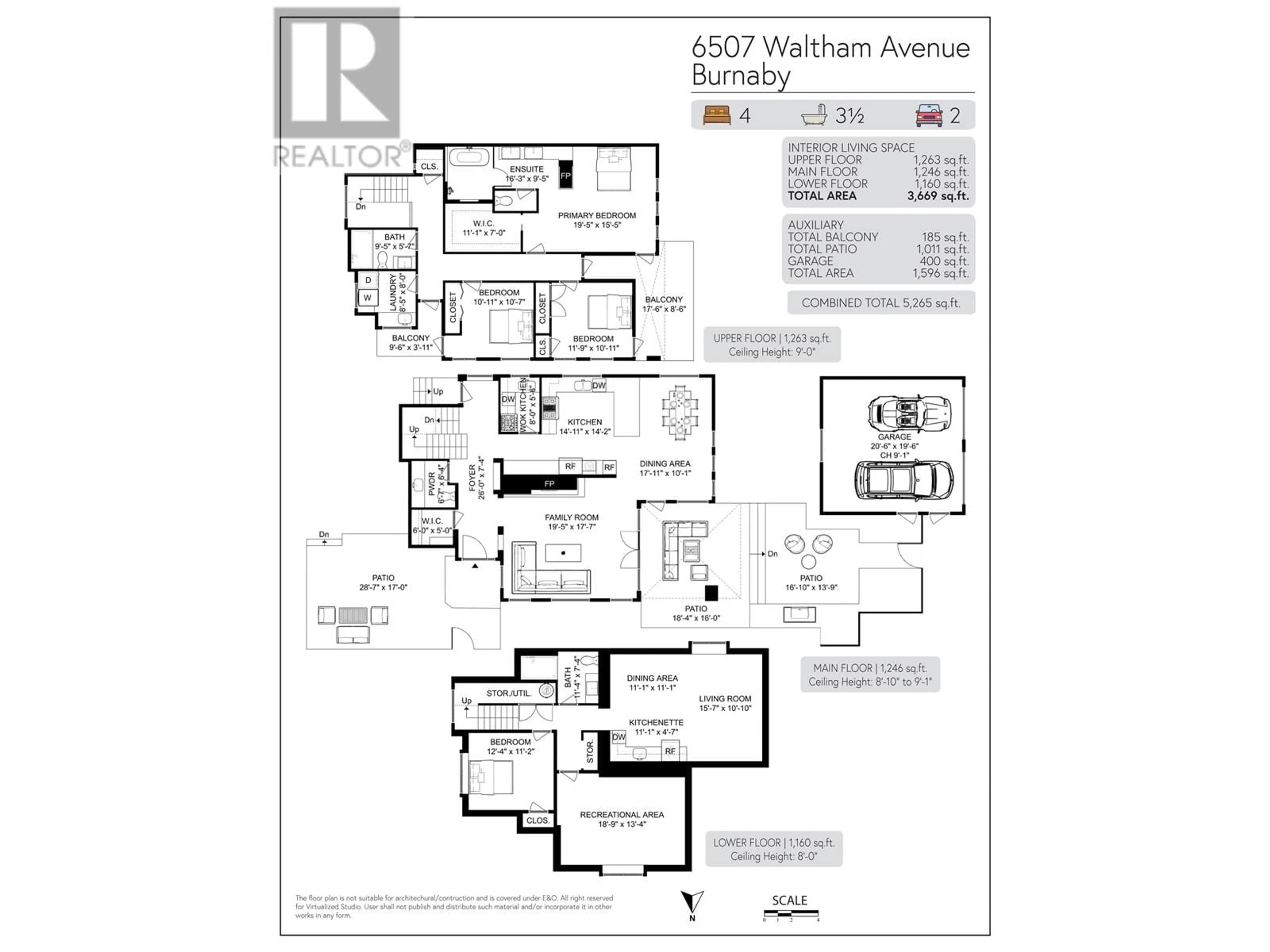 Floor plan for 6507 WALTHAM AVENUE, Burnaby British Columbia V5H3V6