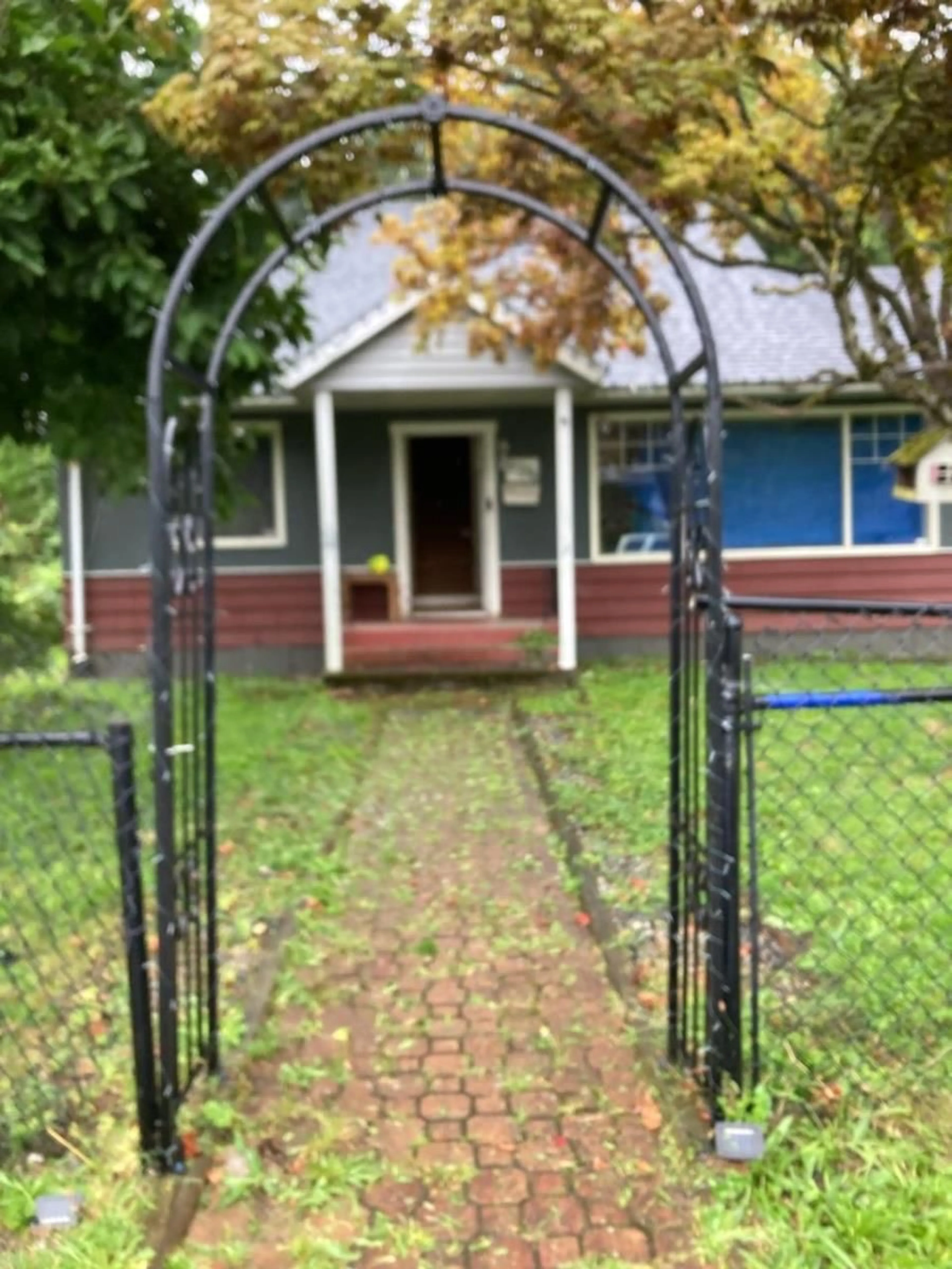 Frontside or backside of a home, the fenced backyard for 9756 SIDNEY STREET, Chilliwack British Columbia V2P4G6