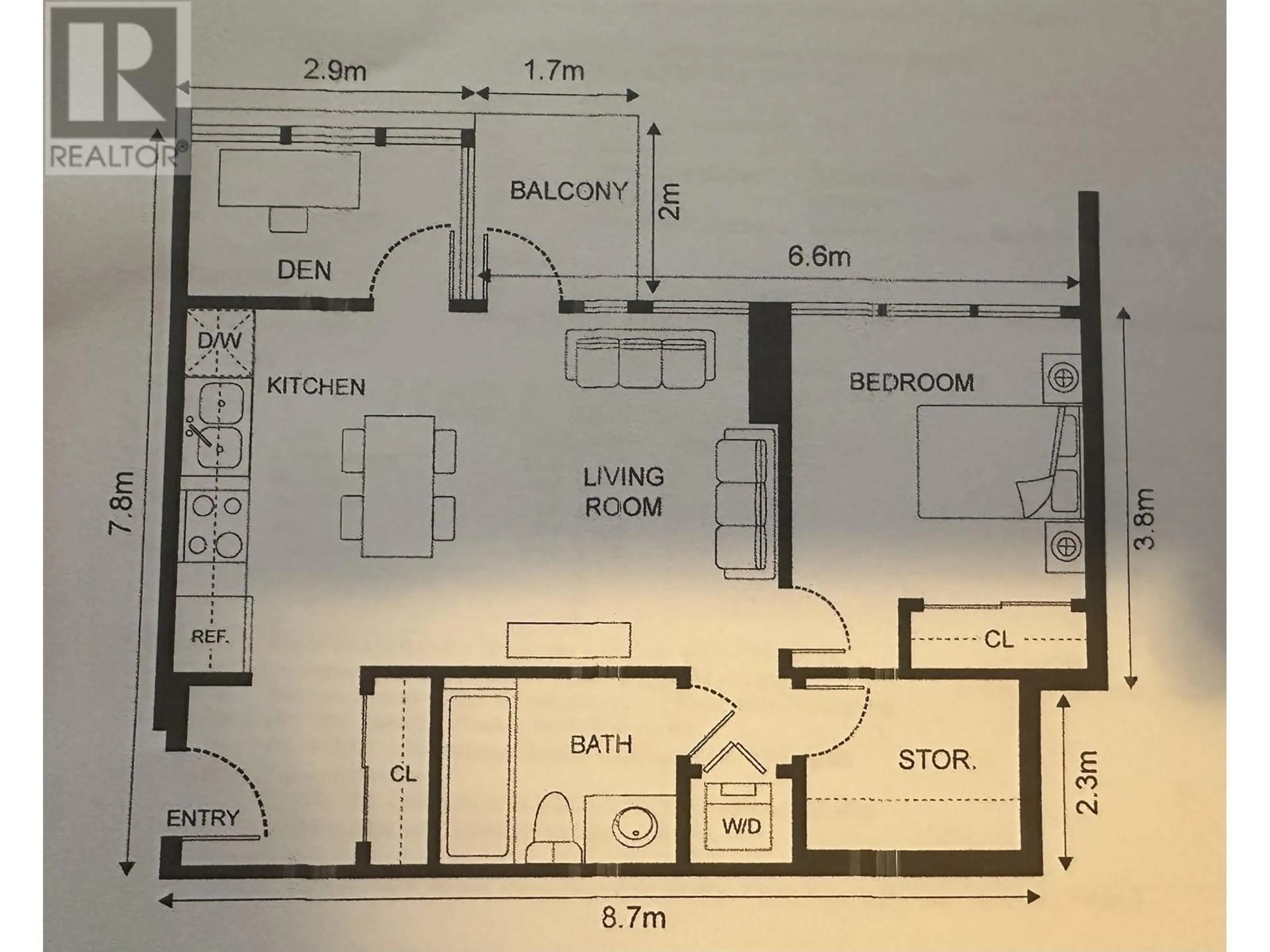 Floor plan for 3205 111 W GEORGIA STREET, Vancouver British Columbia V6B1T8